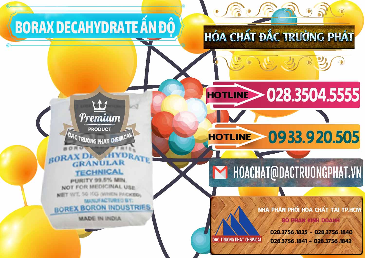 Nơi bán ( phân phối ) Borax Decahydrate Ấn Độ India - 0449 - Đơn vị chuyên nhập khẩu & cung cấp hóa chất tại TP.HCM - dactruongphat.vn
