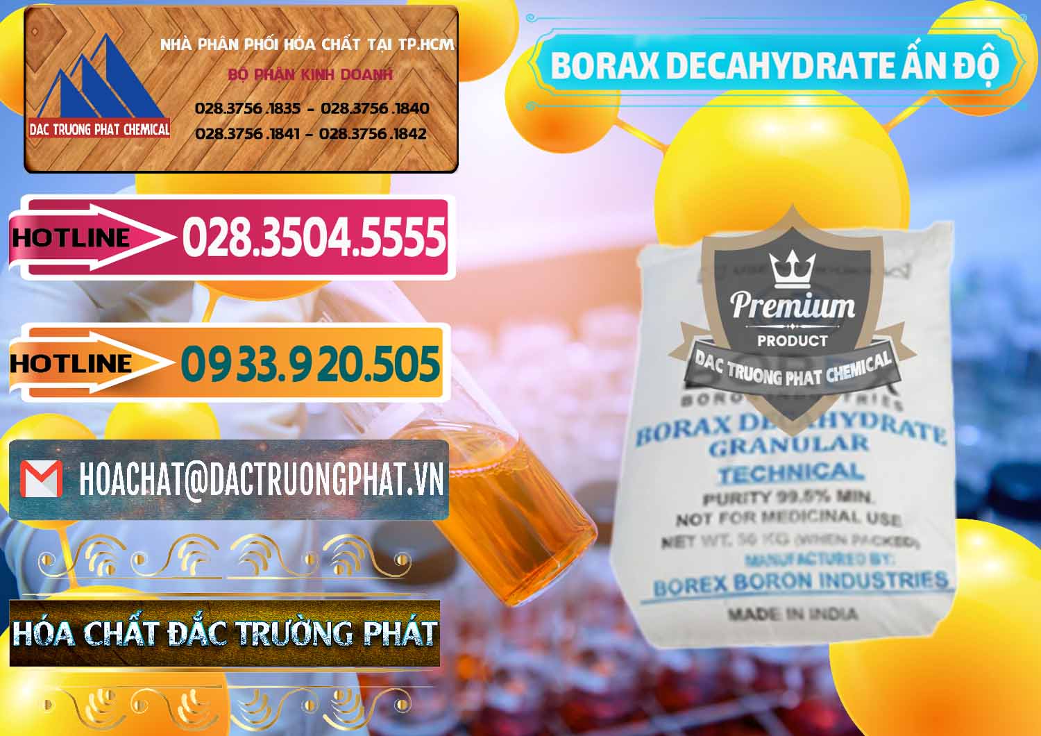 Đơn vị chuyên bán và phân phối Borax Decahydrate Ấn Độ India - 0449 - Đơn vị cung cấp ( kinh doanh ) hóa chất tại TP.HCM - dactruongphat.vn