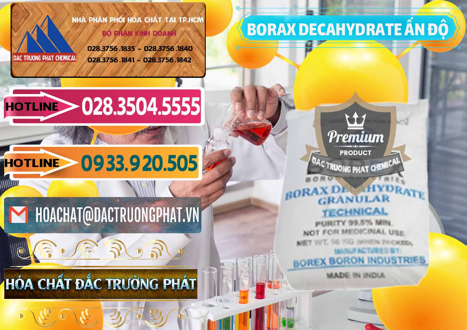 Nơi kinh doanh ( bán ) Borax Decahydrate Ấn Độ India - 0449 - Phân phối - cung cấp hóa chất tại TP.HCM - dactruongphat.vn