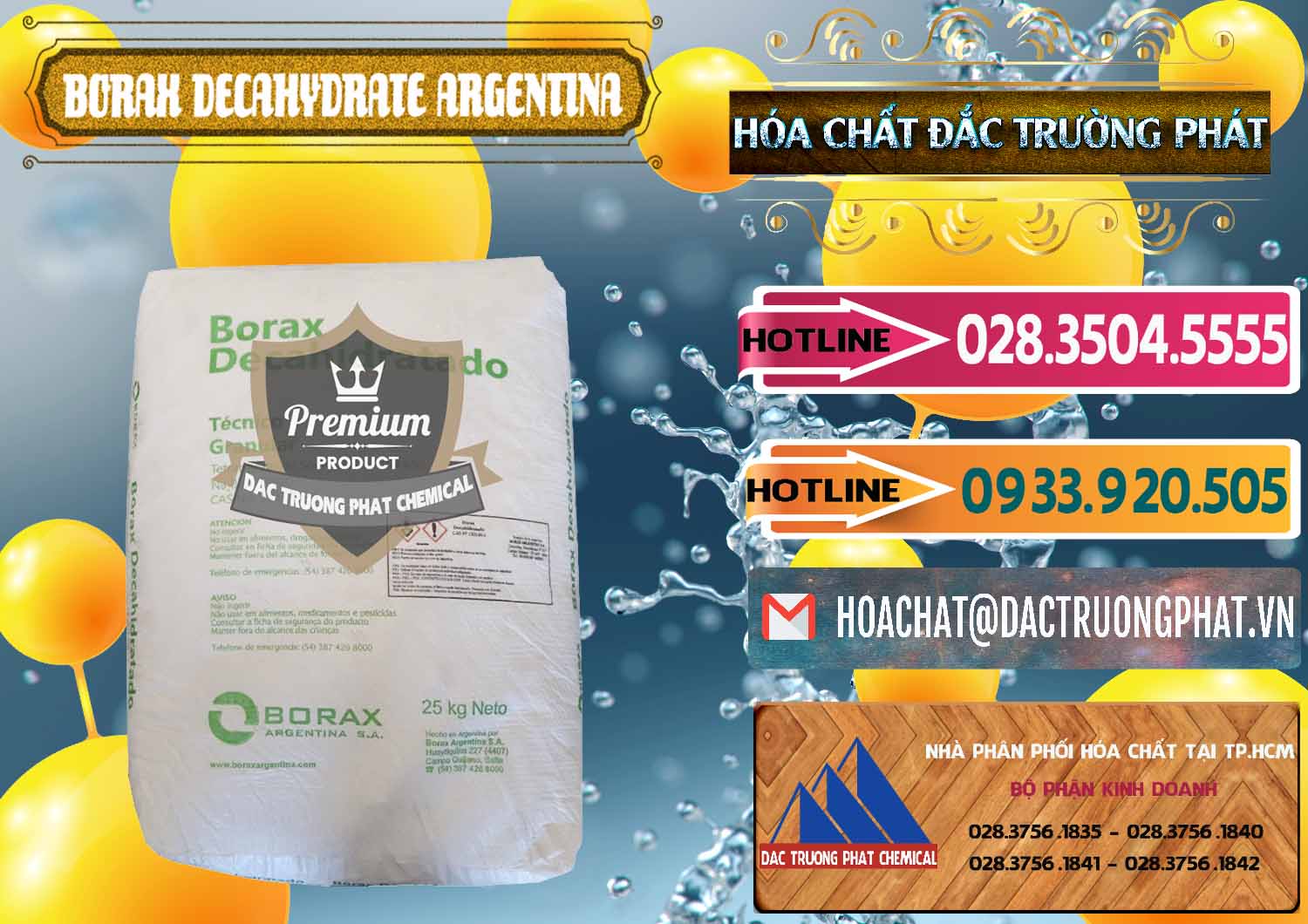 Đơn vị cung ứng - bán Borax Decahydrate Argentina - 0446 - Nơi nhập khẩu & cung cấp hóa chất tại TP.HCM - dactruongphat.vn