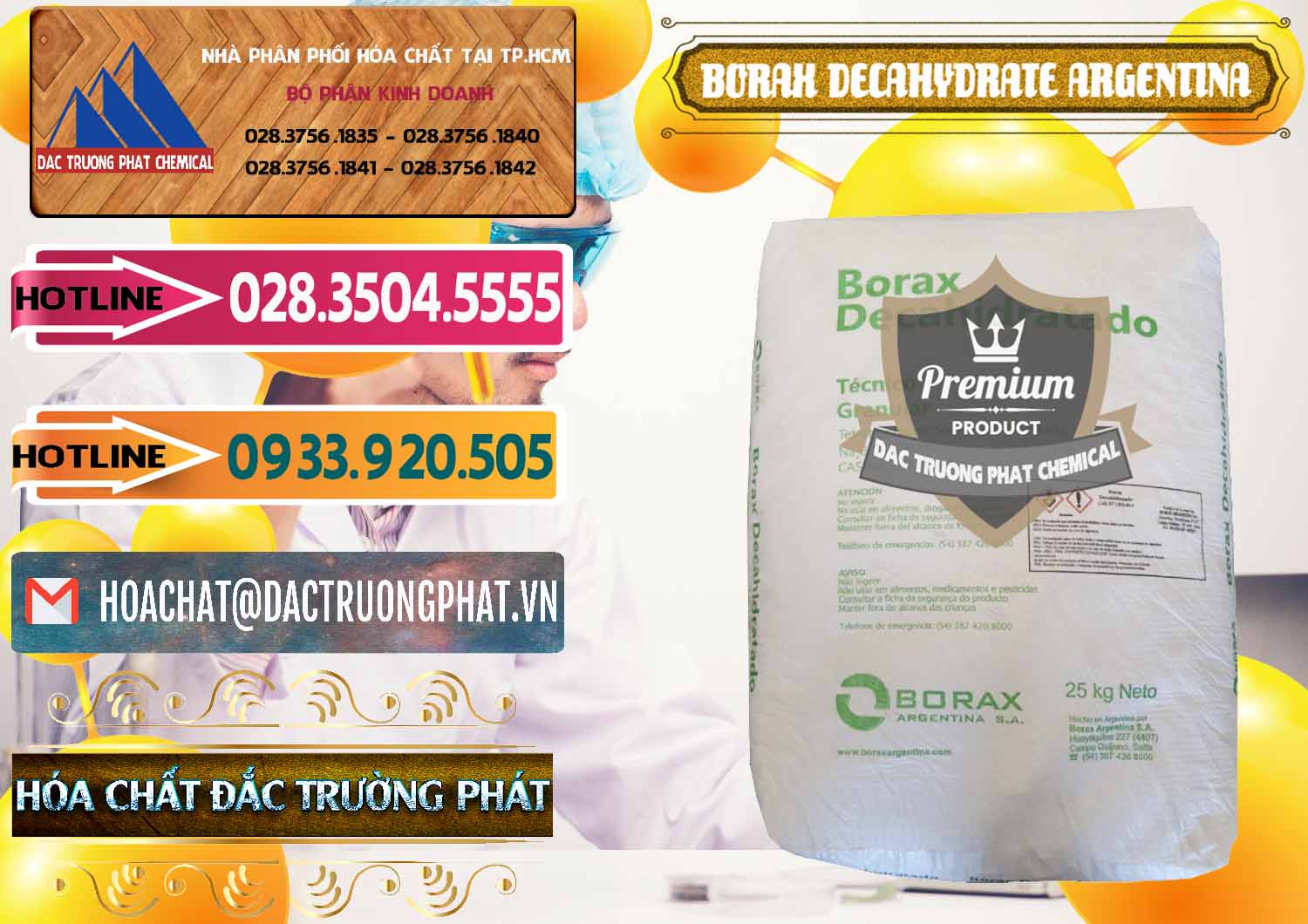 Công ty chuyên bán ( phân phối ) Borax Decahydrate Argentina - 0446 - Cty chuyên bán & cung cấp hóa chất tại TP.HCM - dactruongphat.vn