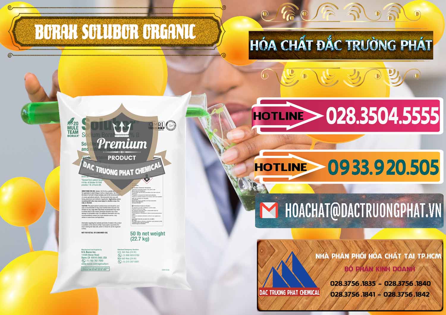 Nhà phân phối ( bán ) Borax Hữu Cơ Solubor Organic Mỹ Usa - Mule 20 Team - 0458 - Nhà cung cấp - bán hóa chất tại TP.HCM - dactruongphat.vn