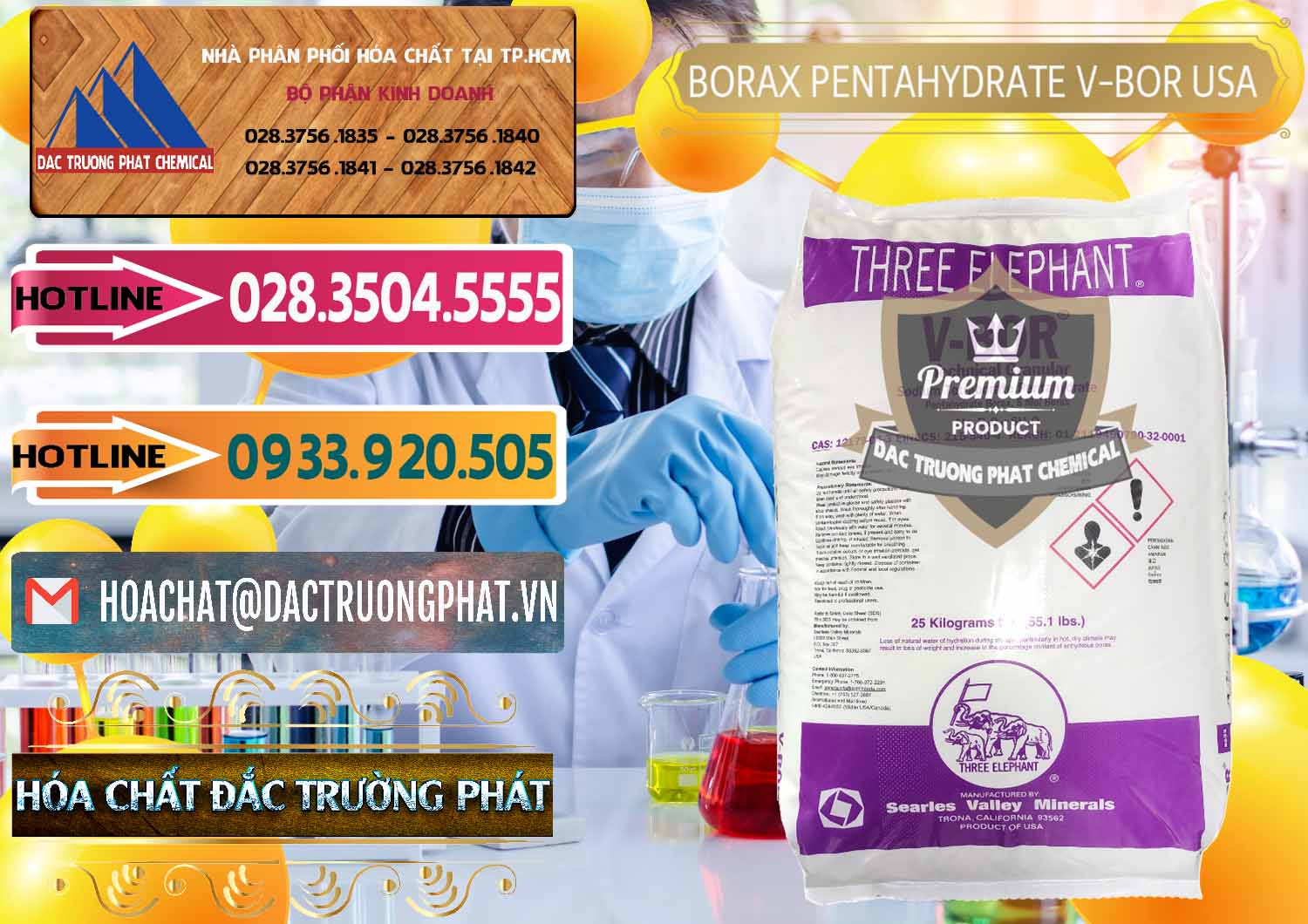 Cty phân phối và bán Borax Pentahydrate NA2B4O7.5H2O Mỹ V-Bor Usa - 0035 - Chuyên cung cấp _ phân phối hóa chất tại TP.HCM - dactruongphat.vn