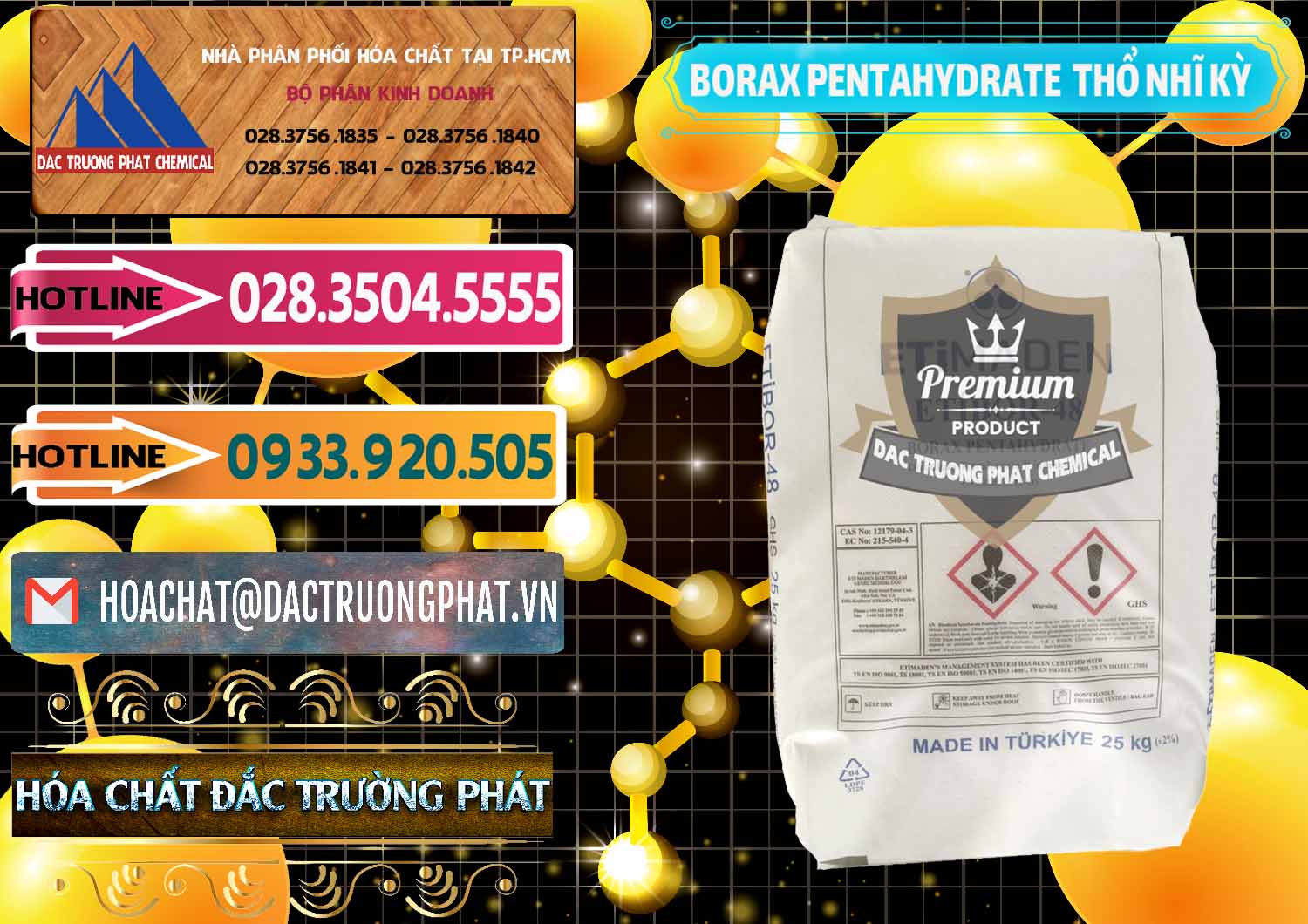 Nhập khẩu - bán Borax Pentahydrate Thổ Nhĩ Kỳ Turkey - 0431 - Đơn vị chuyên cung cấp _ kinh doanh hóa chất tại TP.HCM - dactruongphat.vn