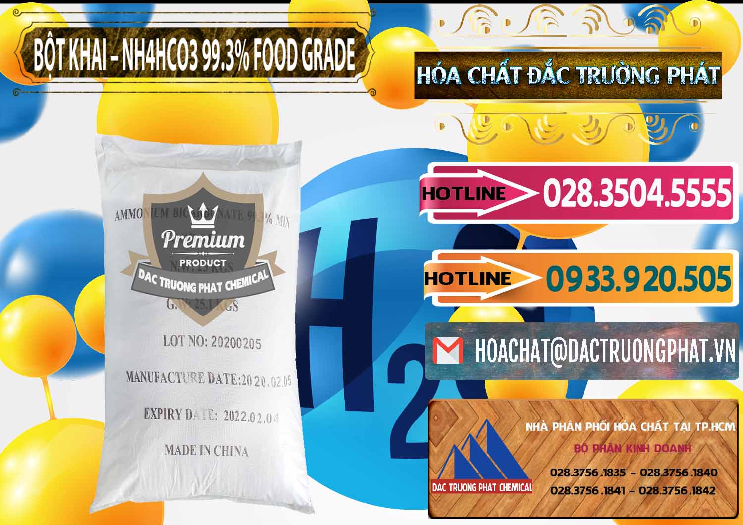 Cty chuyên bán - phân phối Ammonium Bicarbonate – Bột Khai NH4HCO3 Food Grade Trung Quốc China - 0019 - Cty chuyên bán _ cung cấp hóa chất tại TP.HCM - dactruongphat.vn