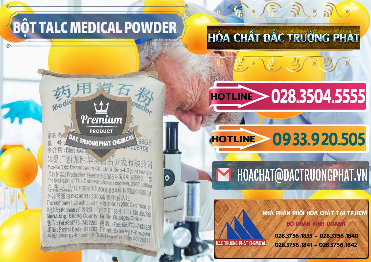 Cty chuyên kinh doanh _ bán Bột Talc Medical Powder Trung Quốc China - 0036 - Đơn vị cung ứng & phân phối hóa chất tại TP.HCM - dactruongphat.vn
