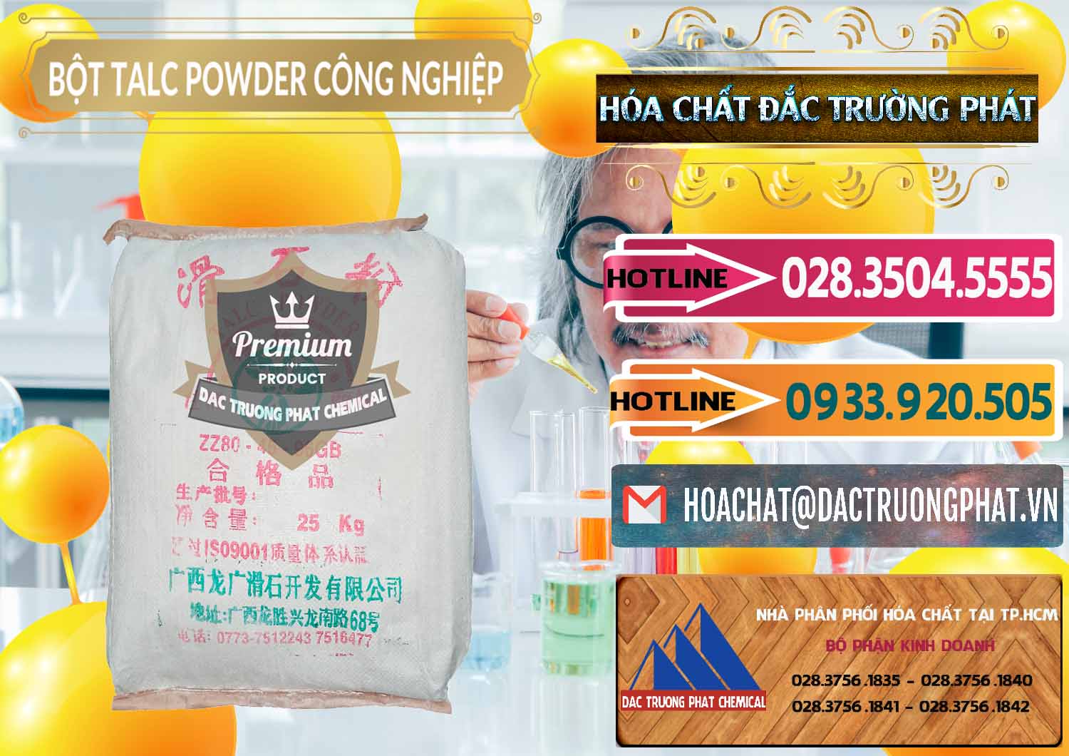 Nhà nhập khẩu và bán Bột Talc Powder Công Nghiệp Trung Quốc China - 0037 - Nơi cung cấp & nhập khẩu hóa chất tại TP.HCM - dactruongphat.vn