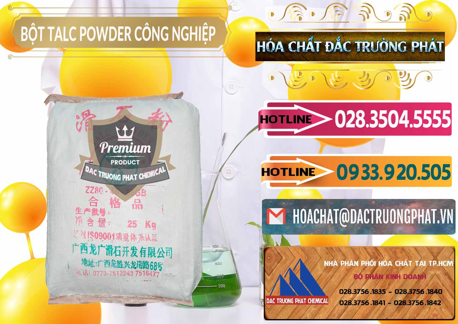 Cty chuyên kinh doanh - bán Bột Talc Powder Công Nghiệp Trung Quốc China - 0037 - Công ty bán và phân phối hóa chất tại TP.HCM - dactruongphat.vn
