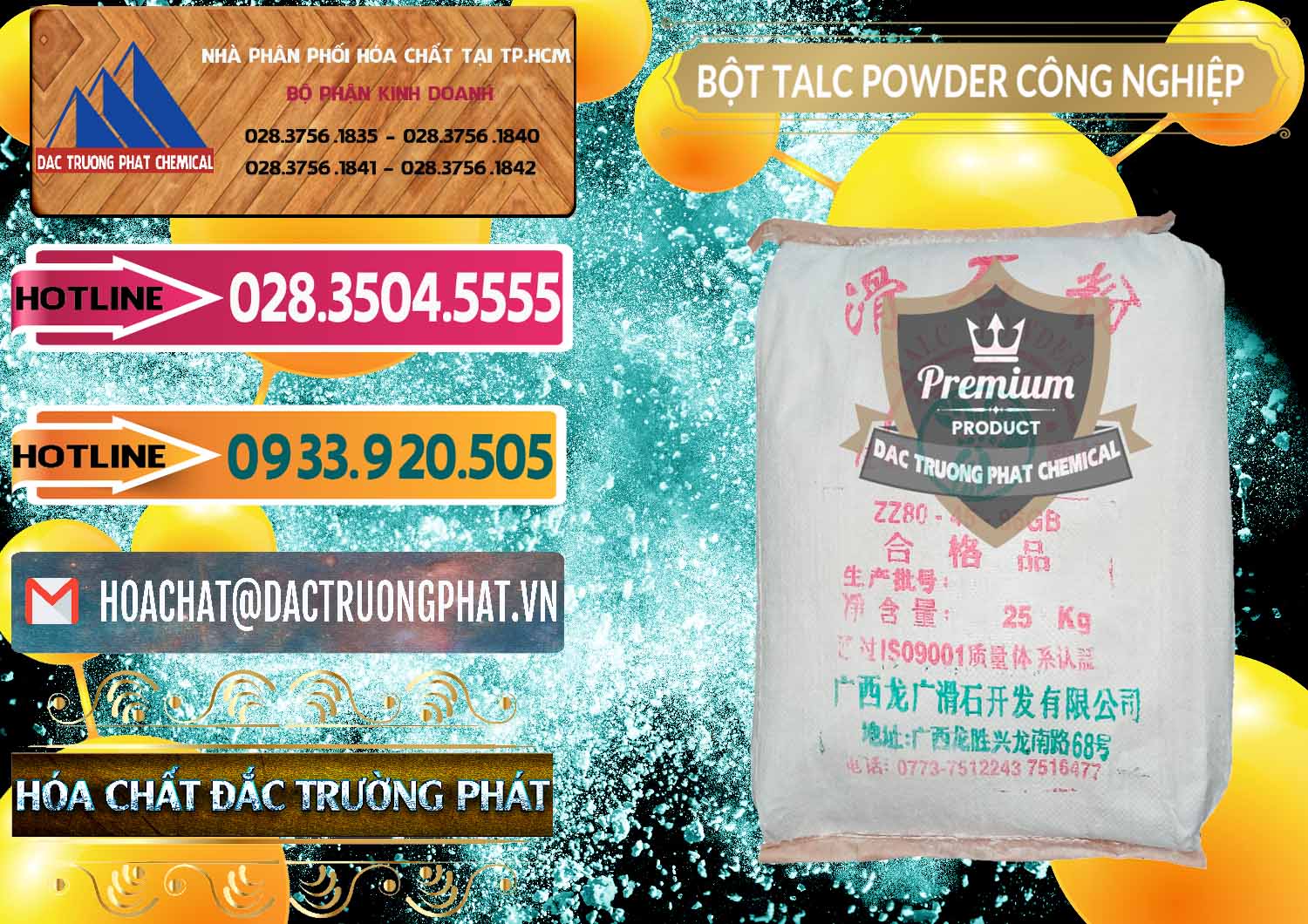 Nơi nhập khẩu & bán Bột Talc Powder Công Nghiệp Trung Quốc China - 0037 - Công ty phân phối _ cung ứng hóa chất tại TP.HCM - dactruongphat.vn