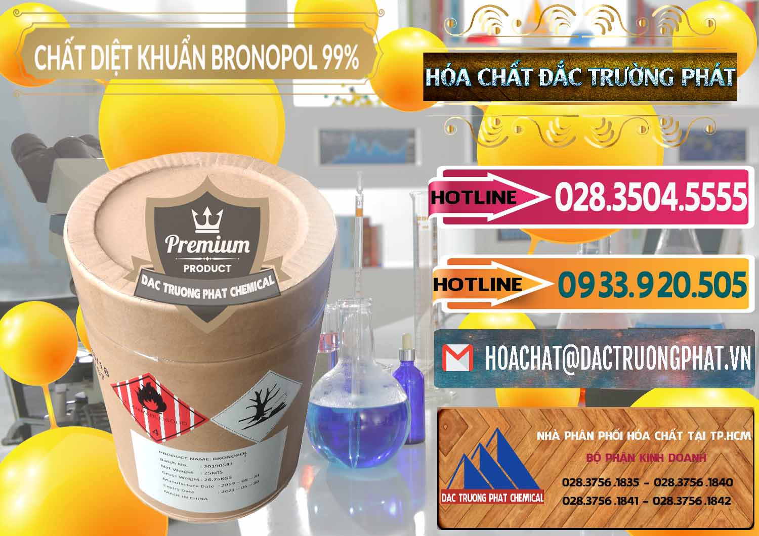 Đơn vị cung cấp và bán Bronopol - C3H6BrNO4 Trung Quốc China - 0312 - Kinh doanh và phân phối hóa chất tại TP.HCM - dactruongphat.vn
