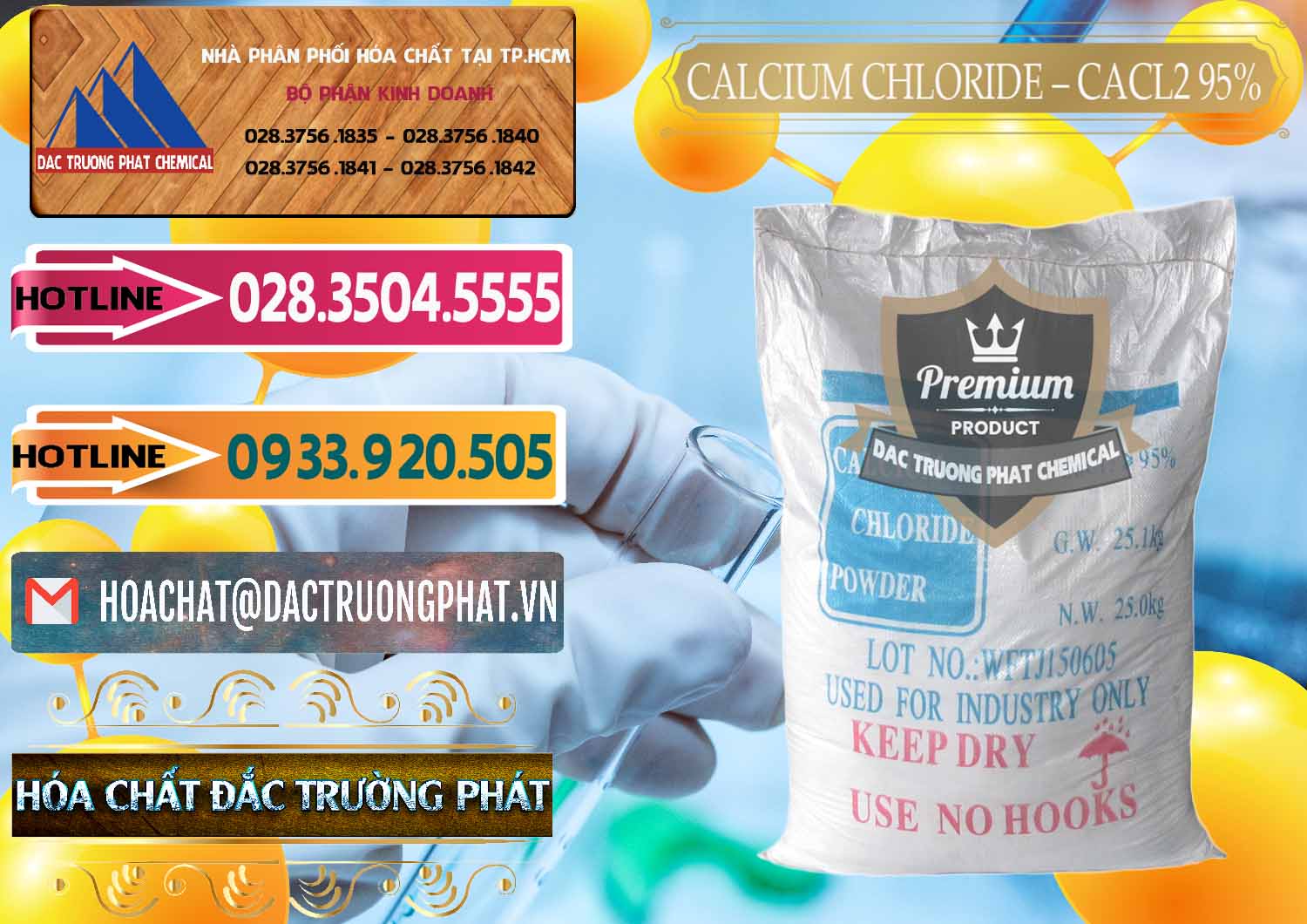Nơi chuyên bán ( cung cấp ) CaCl2 – Canxi Clorua 95% Trung Quốc China - 0039 - Chuyên nhập khẩu ( phân phối ) hóa chất tại TP.HCM - dactruongphat.vn