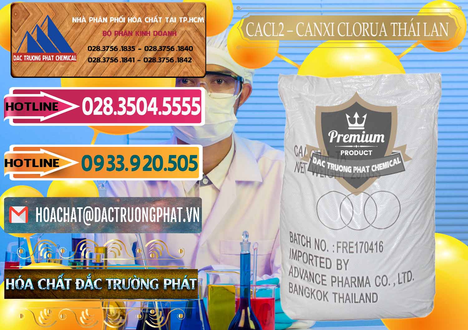 Nơi cung cấp _ bán CaCl2 – Canxi Clorua 96% Thái Lan - 0042 - Nơi chuyên phân phối _ bán hóa chất tại TP.HCM - dactruongphat.vn