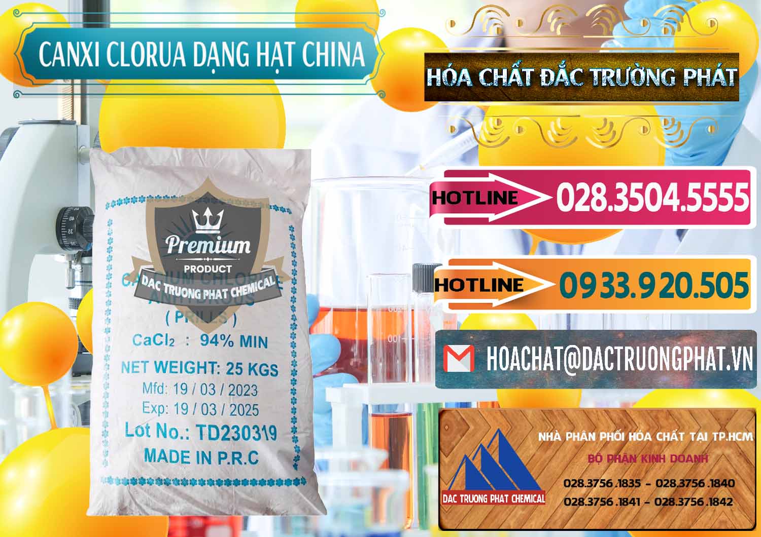 Cty bán - cung ứng CaCl2 – Canxi Clorua 94% Dạng Hạt Trung Quốc China - 0373 - Kinh doanh - cung cấp hóa chất tại TP.HCM - dactruongphat.vn