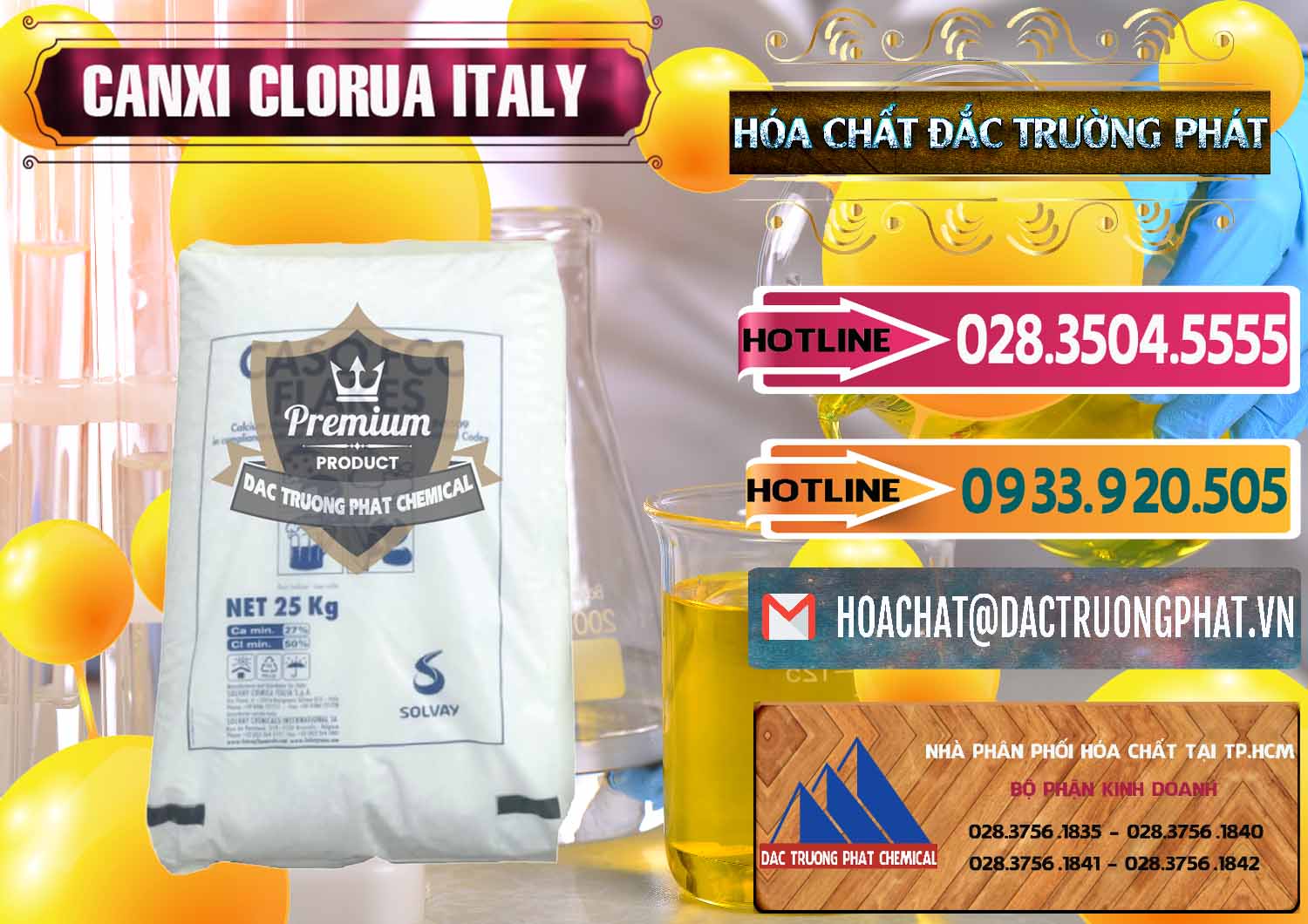 Cty nhập khẩu _ bán CaCl2 – Canxi Clorua Food Grade Ý Italy - 0435 - Cung ứng _ phân phối hóa chất tại TP.HCM - dactruongphat.vn