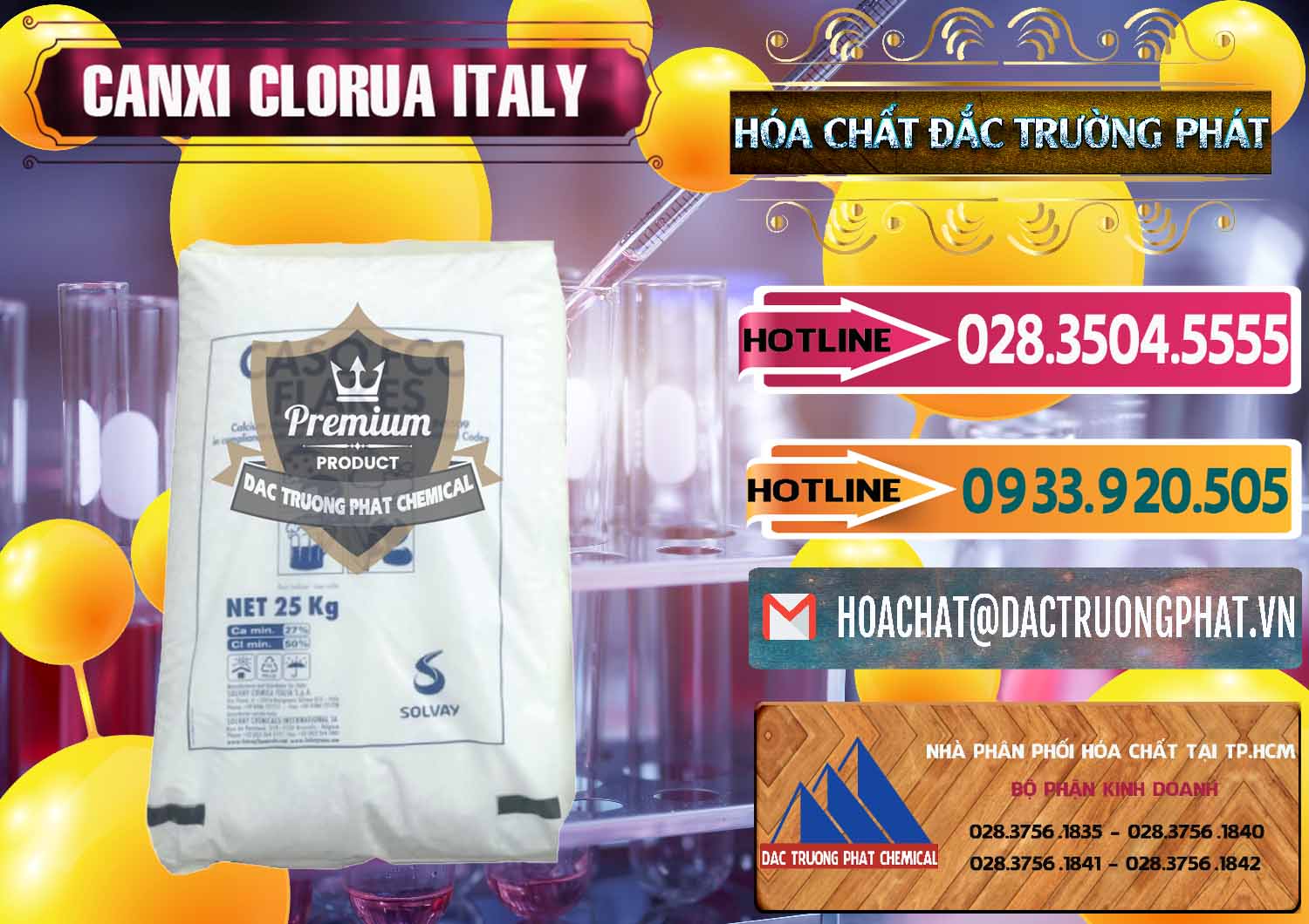Nơi chuyên bán - cung cấp CaCl2 – Canxi Clorua Food Grade Ý Italy - 0435 - Công ty kinh doanh và phân phối hóa chất tại TP.HCM - dactruongphat.vn
