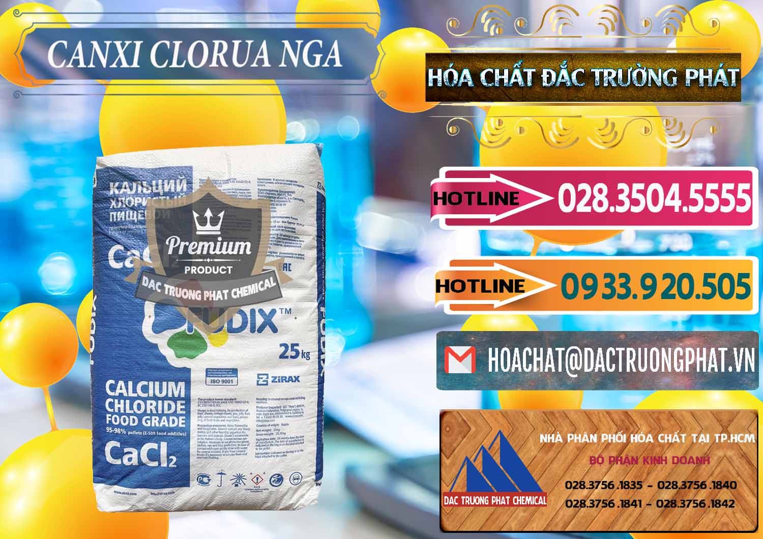 Cty chuyên cung ứng _ bán CaCl2 – Canxi Clorua Nga Russia - 0430 - Đơn vị chuyên nhập khẩu _ cung cấp hóa chất tại TP.HCM - dactruongphat.vn