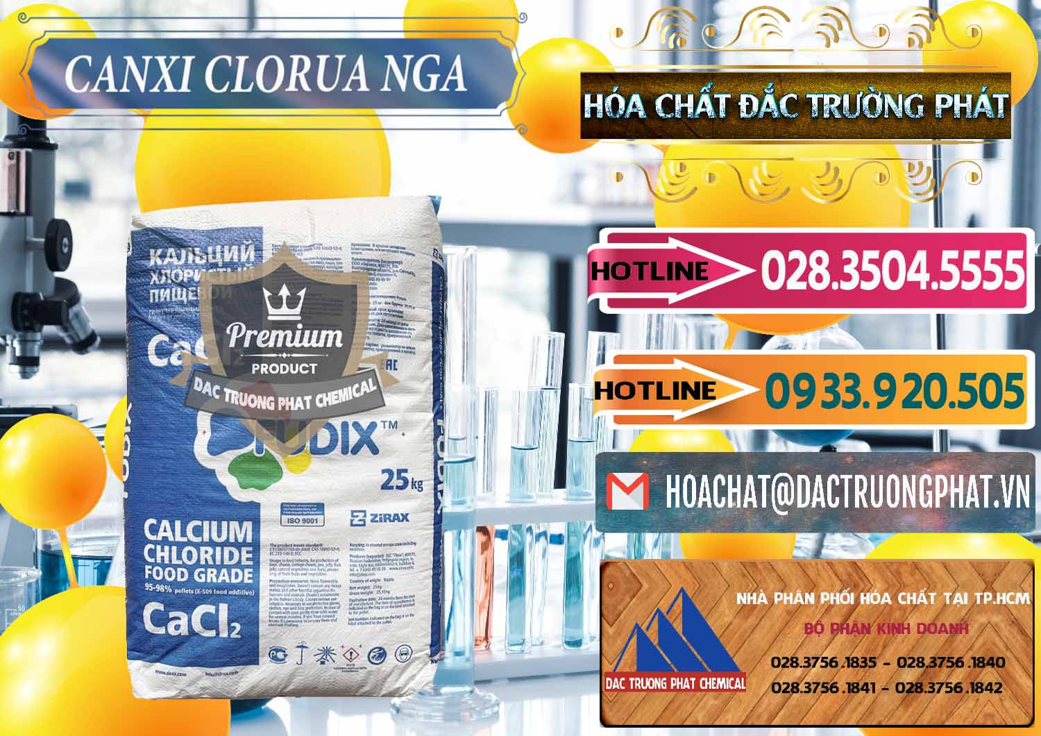Công ty cung ứng _ bán CaCl2 – Canxi Clorua Nga Russia - 0430 - Bán - phân phối hóa chất tại TP.HCM - dactruongphat.vn