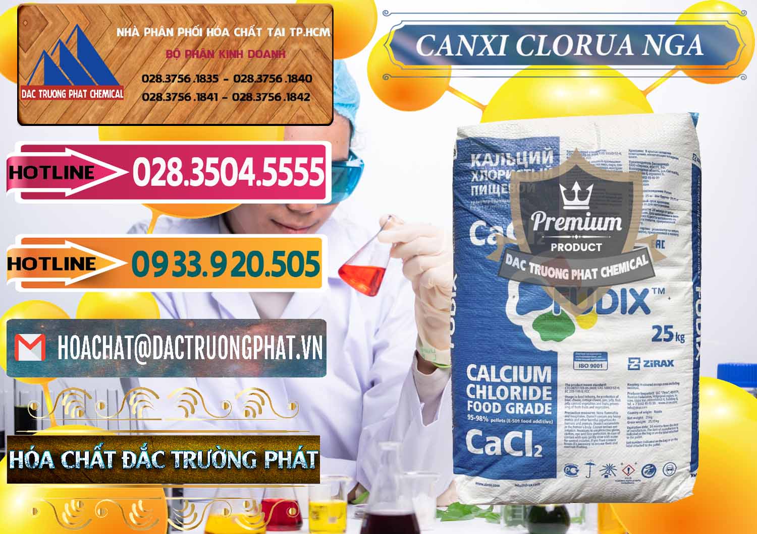 Nơi bán - cung cấp CaCl2 – Canxi Clorua Nga Russia - 0430 - Cty cung cấp và kinh doanh hóa chất tại TP.HCM - dactruongphat.vn