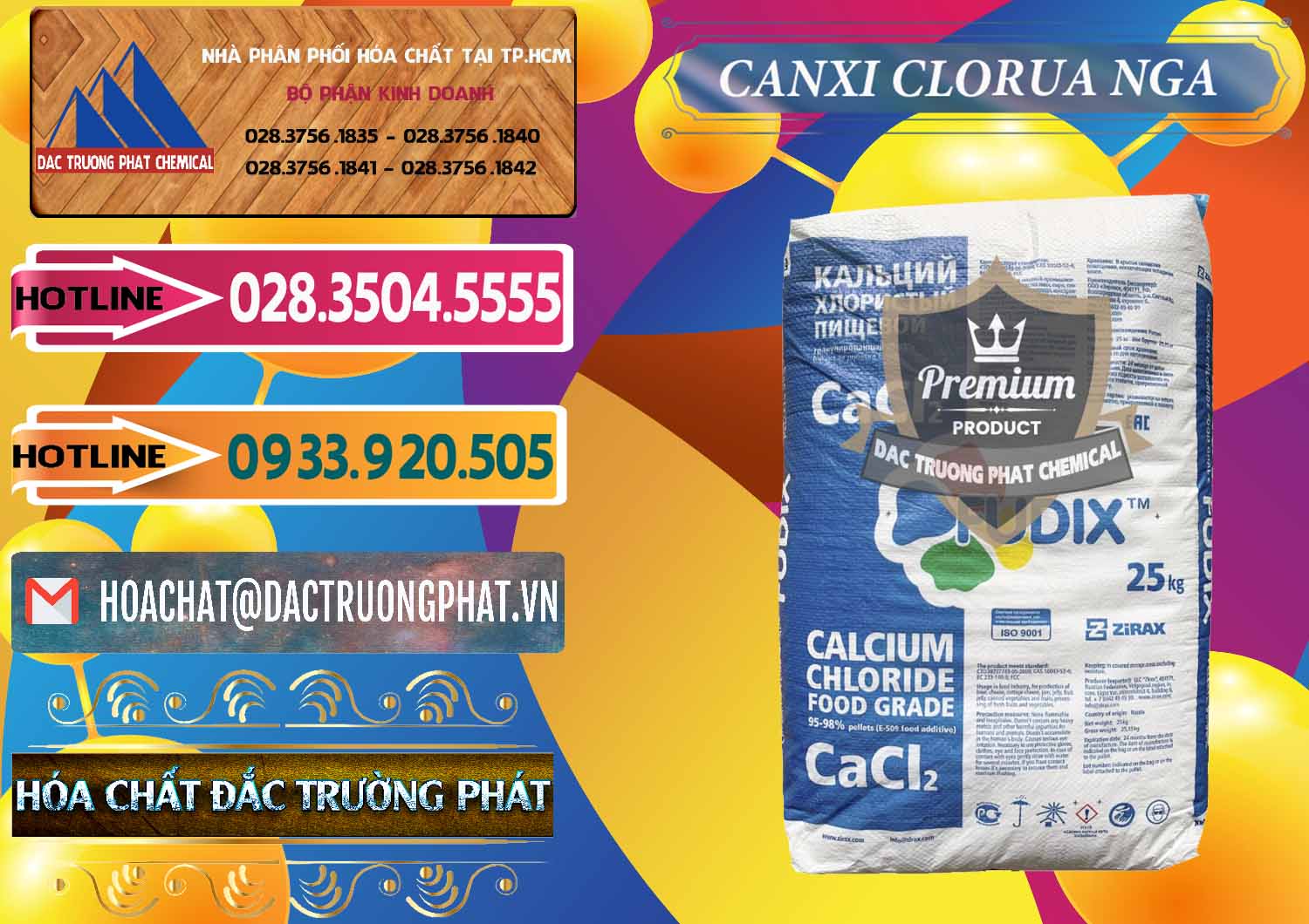 Nơi bán _ phân phối CaCl2 – Canxi Clorua Nga Russia - 0430 - Cty kinh doanh & cung cấp hóa chất tại TP.HCM - dactruongphat.vn