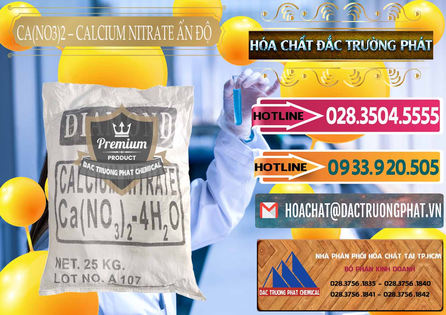 Đơn vị bán - cung cấp CA(NO3)2 – Calcium Nitrate Ấn Độ India - 0038 - Nơi bán & cung cấp hóa chất tại TP.HCM - dactruongphat.vn