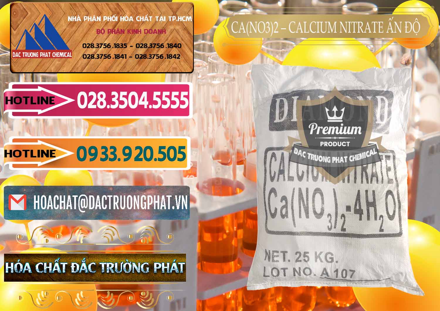 Nơi chuyên bán þ cung ứng Granulated Muối Ca(NO3)2 ß Muối Ca(NO3)2 99% Ấn Độ India Nơi nhập khẩu - bán CA(NO3)2 – Calcium Nitrate Ấn Độ India - 0038 - Đơn vị kinh doanh _ cung cấp hóa chất tại TP.HCM - dactruongphat.vn
