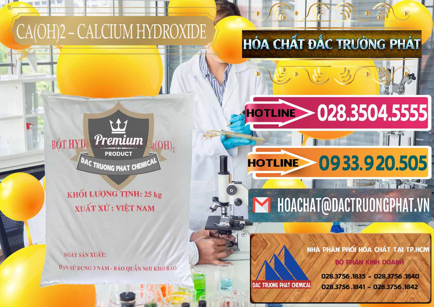 Công ty kinh doanh - cung cấp Ca(OH)2 - Calcium Hydroxide Việt Nam - 0186 - Công ty phân phối & cung cấp hóa chất tại TP.HCM - dactruongphat.vn