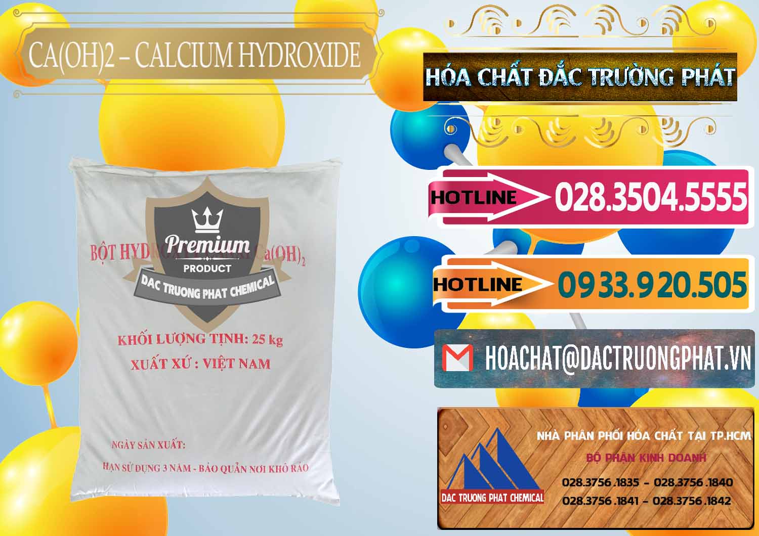 Cty chuyên phân phối _ cung ứng Ca(OH)2 - Calcium Hydroxide Việt Nam - 0186 - Đơn vị chuyên phân phối & bán hóa chất tại TP.HCM - dactruongphat.vn