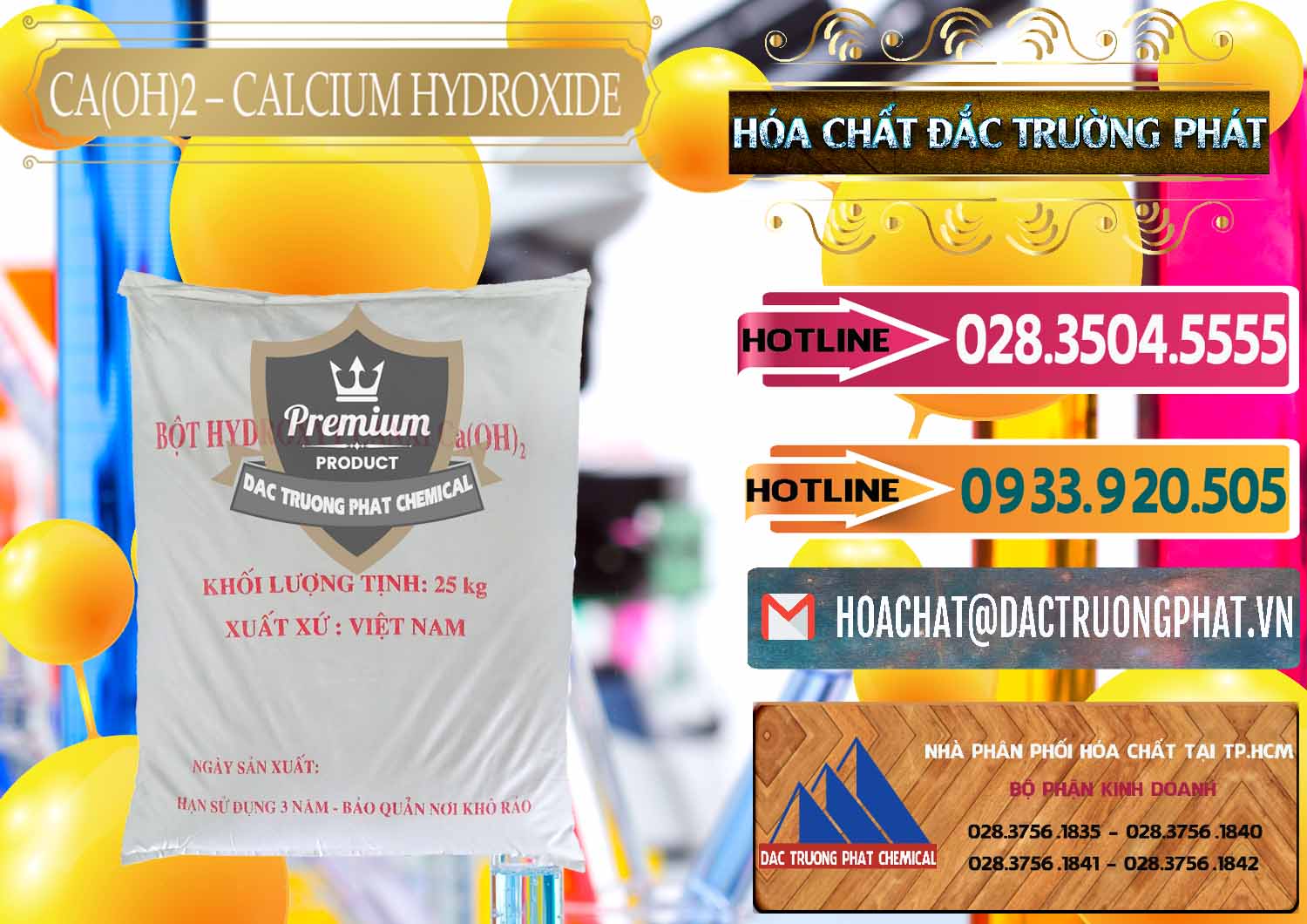 Bán và cung ứng Ca(OH)2 - Calcium Hydroxide Việt Nam - 0186 - Cty chuyên bán và cung cấp hóa chất tại TP.HCM - dactruongphat.vn