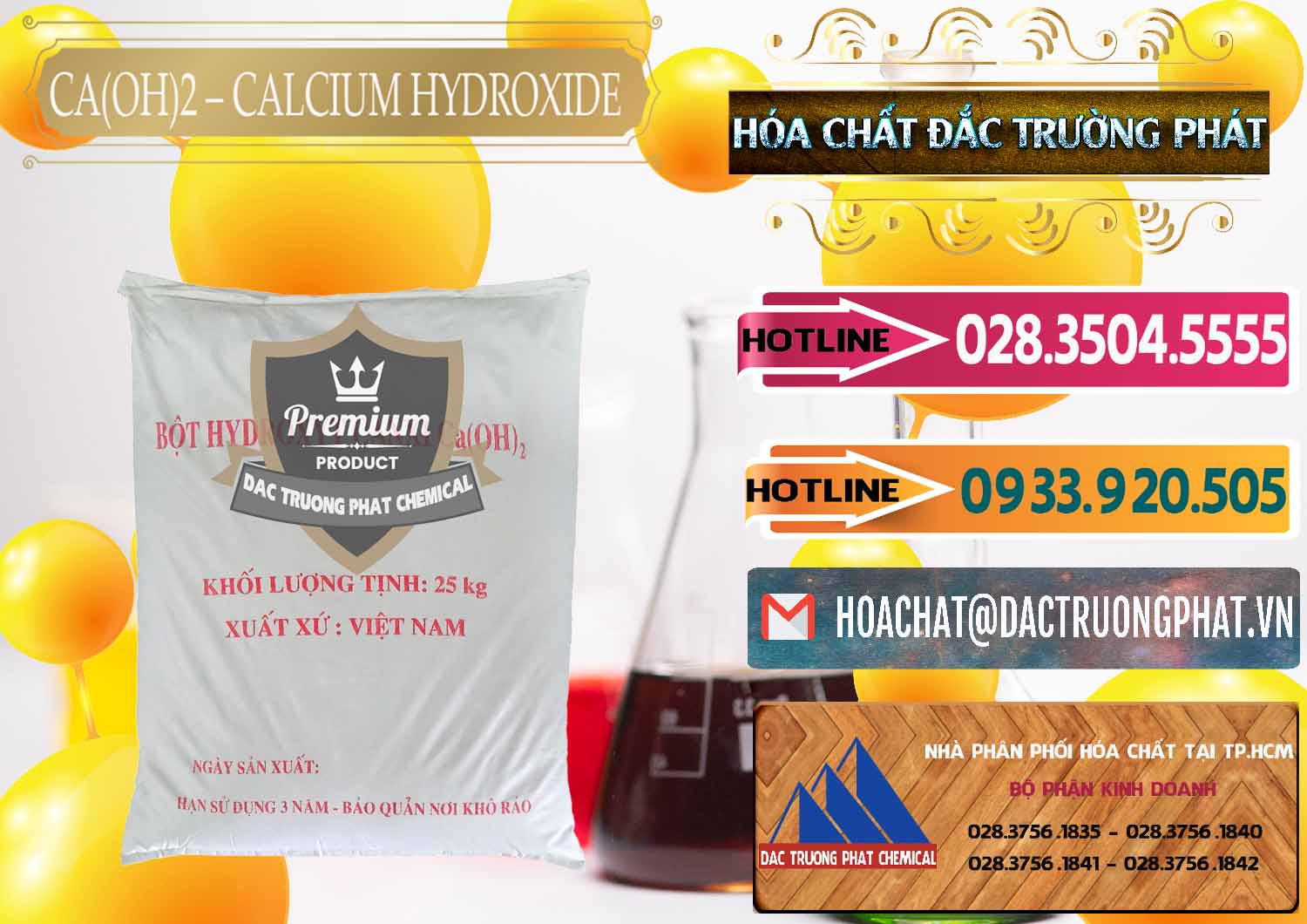 Nơi chuyên cung ứng _ bán Ca(OH)2 - Calcium Hydroxide Việt Nam - 0186 - Nhà cung ứng & bán hóa chất tại TP.HCM - dactruongphat.vn