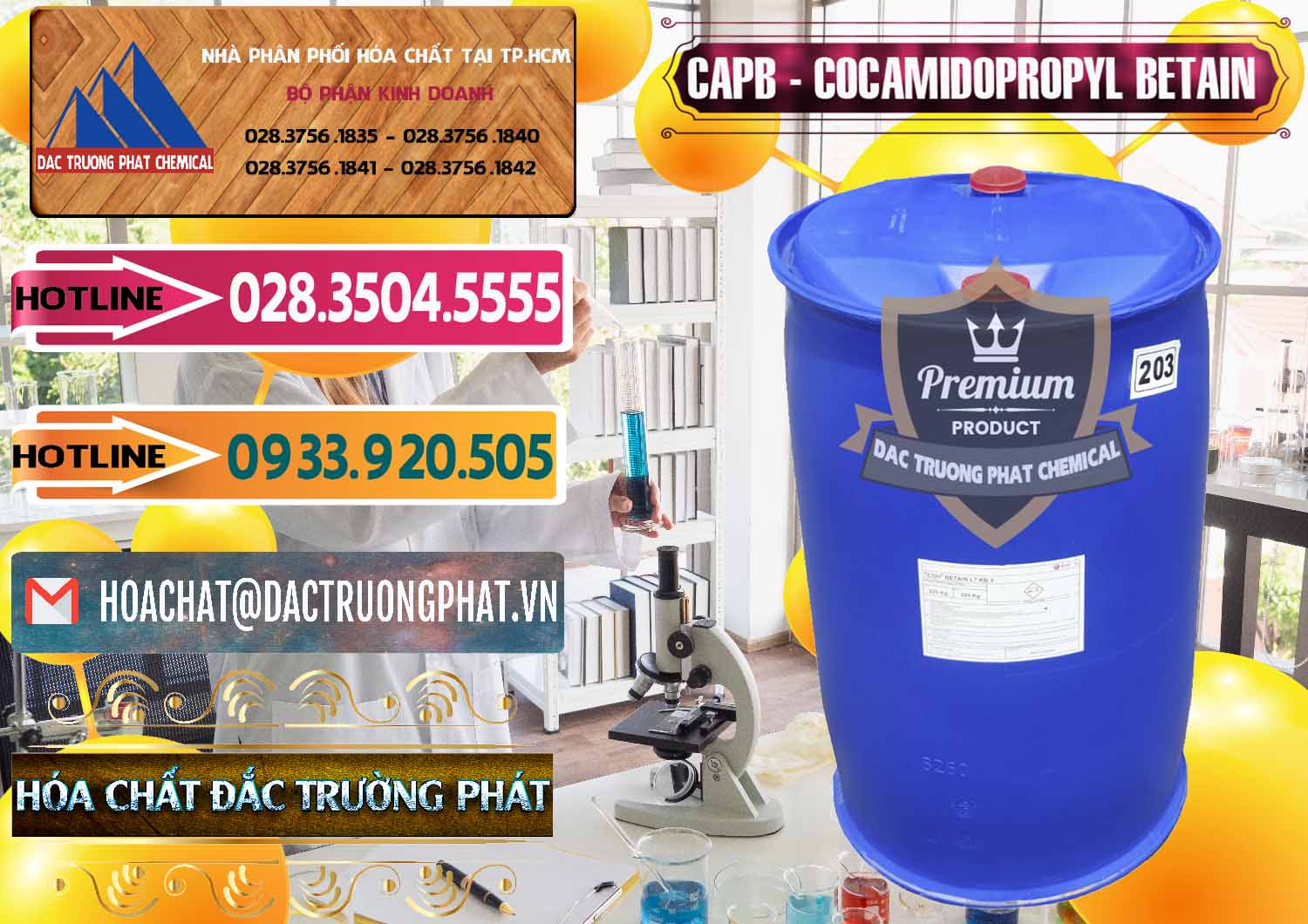 Chuyên nhập khẩu ( bán ) Cocamidopropyl Betaine - CAPB Tego Indonesia - 0327 - Cty chuyên phân phối ( bán ) hóa chất tại TP.HCM - dactruongphat.vn