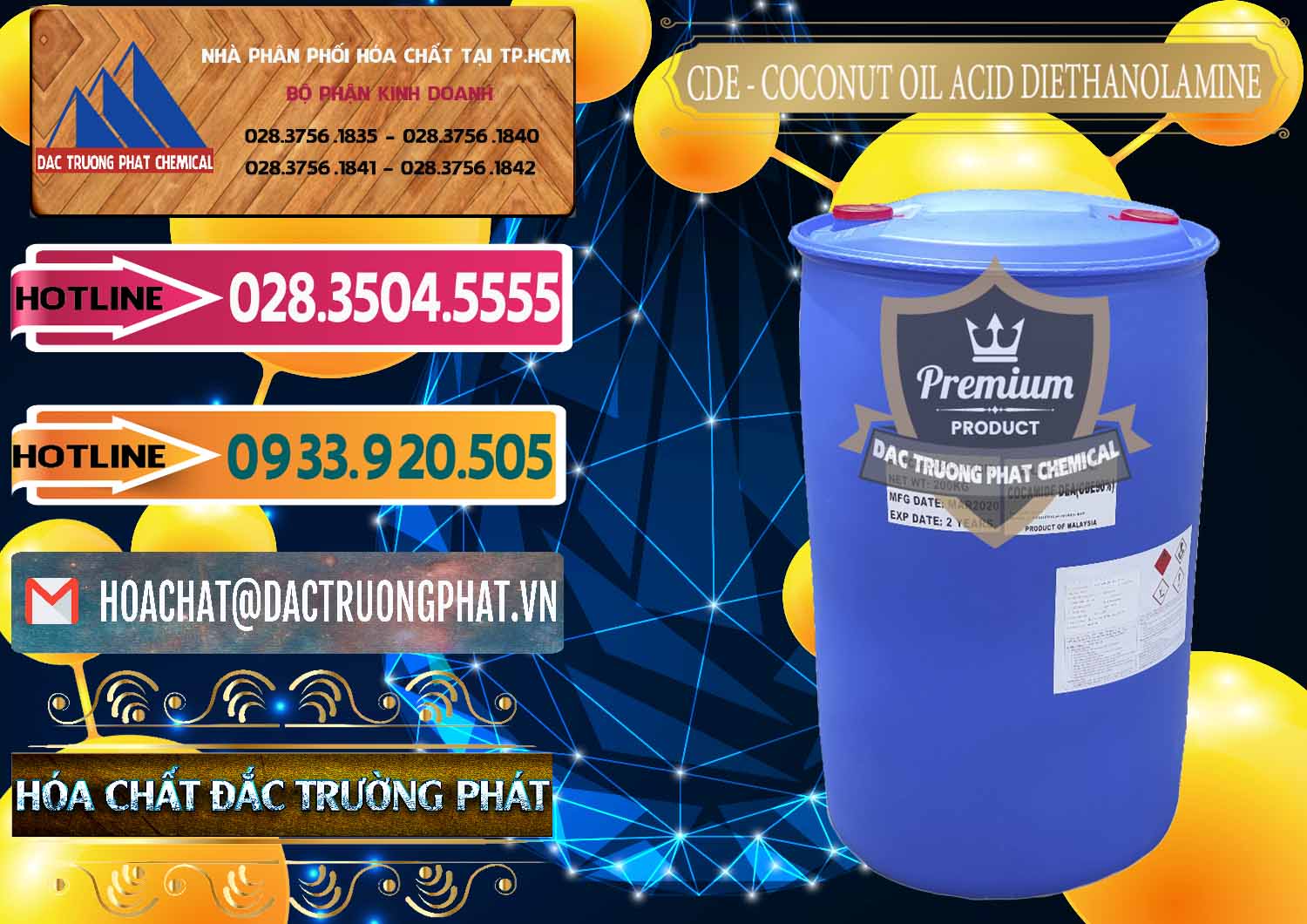 Cty chuyên cung cấp - bán CDE - Coconut Oil Acid Diethanolamine Mã Lai Malaysia - 0311 - Nơi nhập khẩu - phân phối hóa chất tại TP.HCM - dactruongphat.vn