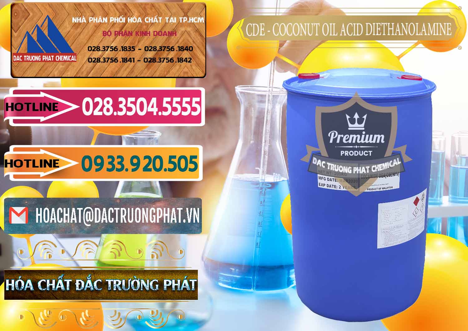 Cty bán - cung ứng CDE - Coconut Oil Acid Diethanolamine Mã Lai Malaysia - 0311 - Nơi chuyên bán và cung cấp hóa chất tại TP.HCM - dactruongphat.vn