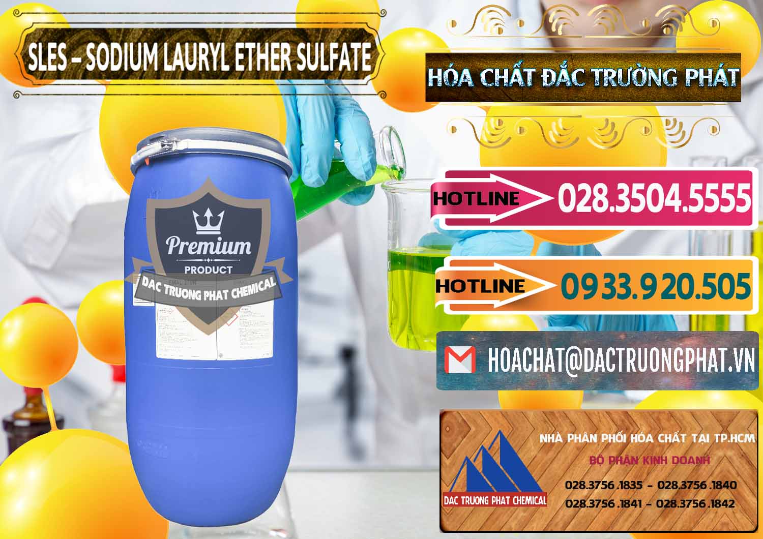 Công ty chuyên phân phối & bán Chất Tạo Bọt Sles - Sodium Lauryl Ether Sulphate Kao Indonesia - 0046 - Cty chuyên cung cấp và nhập khẩu hóa chất tại TP.HCM - dactruongphat.vn