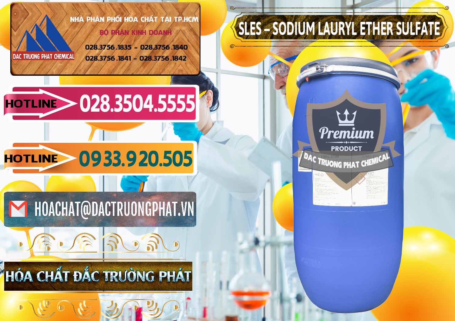 Công ty chuyên bán và phân phối Chất Tạo Bọt Sles - Sodium Lauryl Ether Sulphate Kao Indonesia - 0046 - Cty cung cấp và phân phối hóa chất tại TP.HCM - dactruongphat.vn
