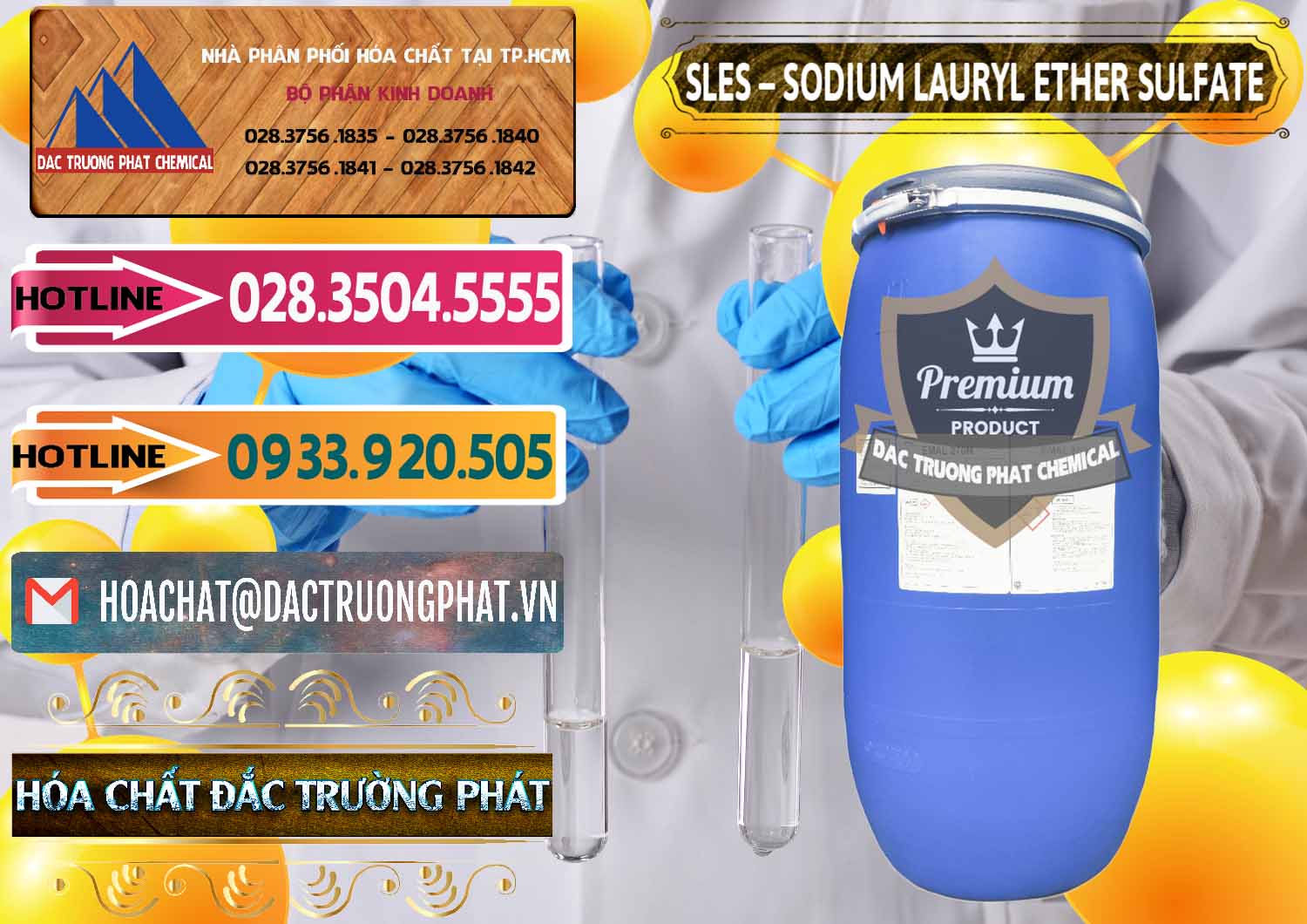 Nhập khẩu - bán Chất Tạo Bọt Sles - Sodium Lauryl Ether Sulphate Kao Indonesia - 0046 - Công ty cung ứng và phân phối hóa chất tại TP.HCM - dactruongphat.vn