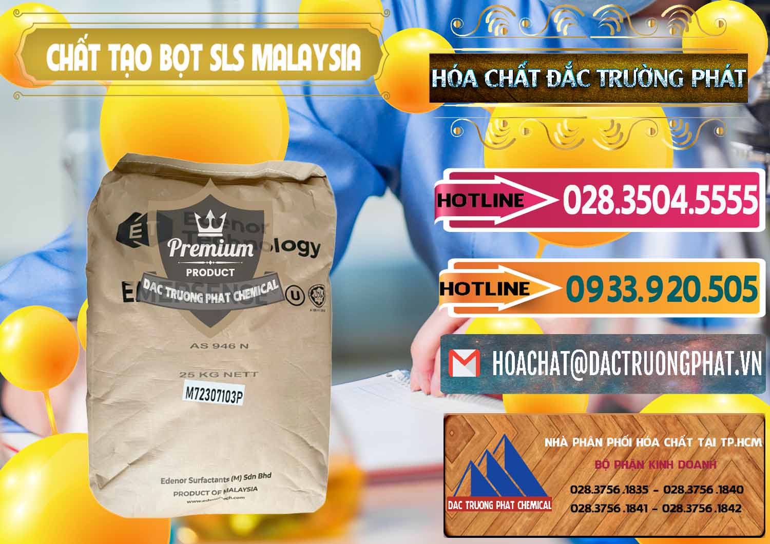 Cty chuyên cung cấp _ bán Chất Tạo Bọt SLS Emersense Mã Lai Malaysia - 0381 - Công ty nhập khẩu _ cung cấp hóa chất tại TP.HCM - dactruongphat.vn