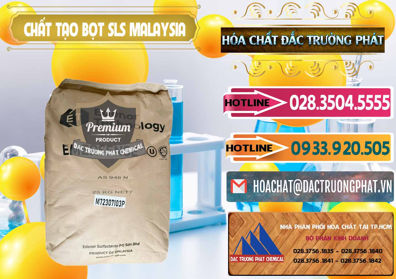 Nơi phân phối và bán Chất Tạo Bọt SLS Emersense Mã Lai Malaysia - 0381 - Cty chuyên phân phối & kinh doanh hóa chất tại TP.HCM - dactruongphat.vn