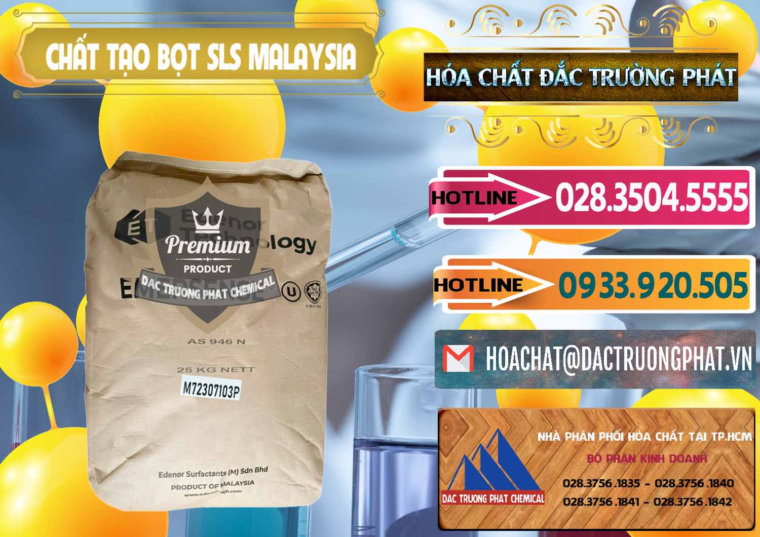 Chuyên bán _ cung ứng Chất Tạo Bọt SLS Emersense Mã Lai Malaysia - 0381 - Chuyên nhập khẩu & phân phối hóa chất tại TP.HCM - dactruongphat.vn