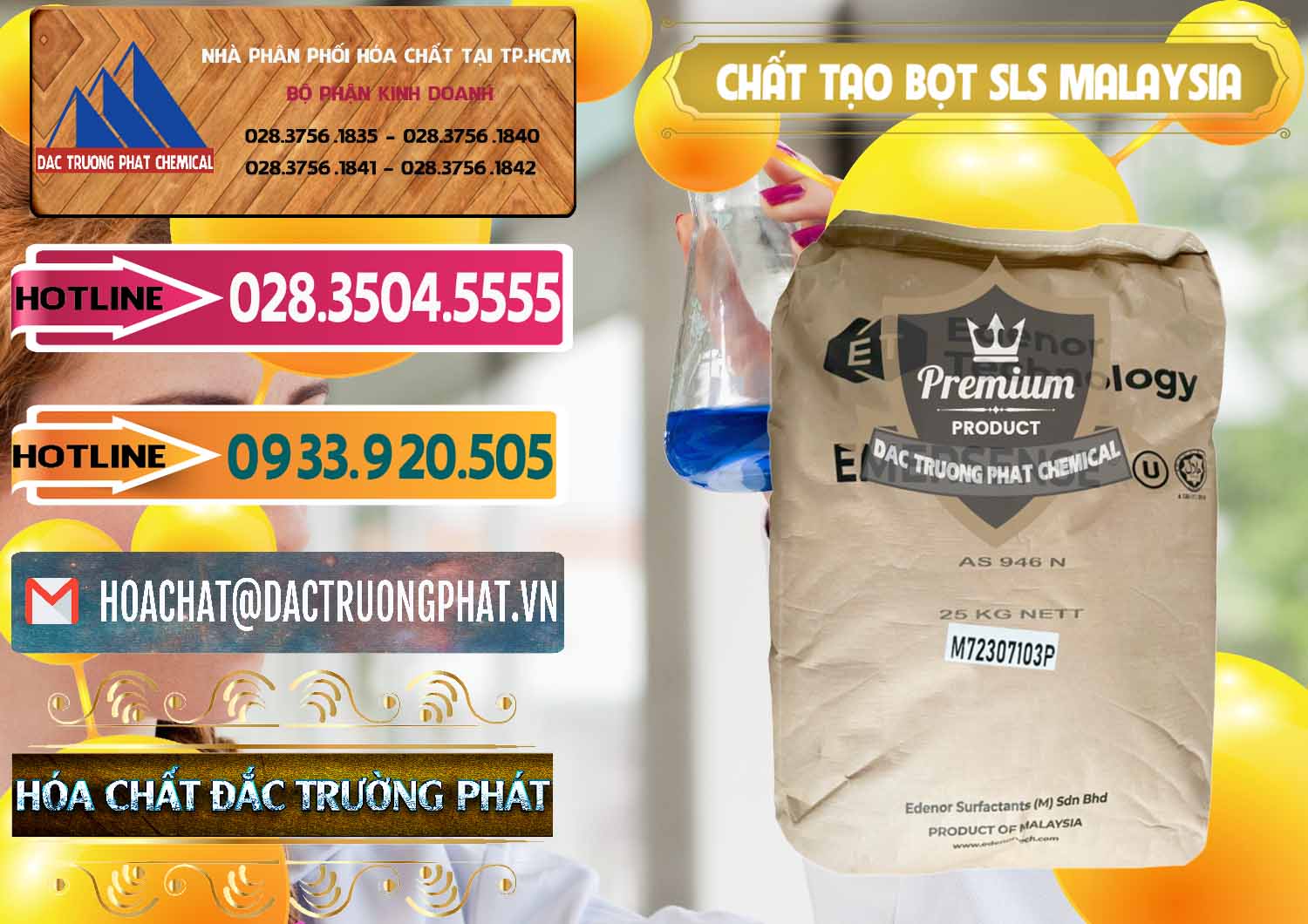 Công ty chuyên bán ( cung ứng ) Chất Tạo Bọt SLS Emersense Mã Lai Malaysia - 0381 - Nơi cung cấp - phân phối hóa chất tại TP.HCM - dactruongphat.vn