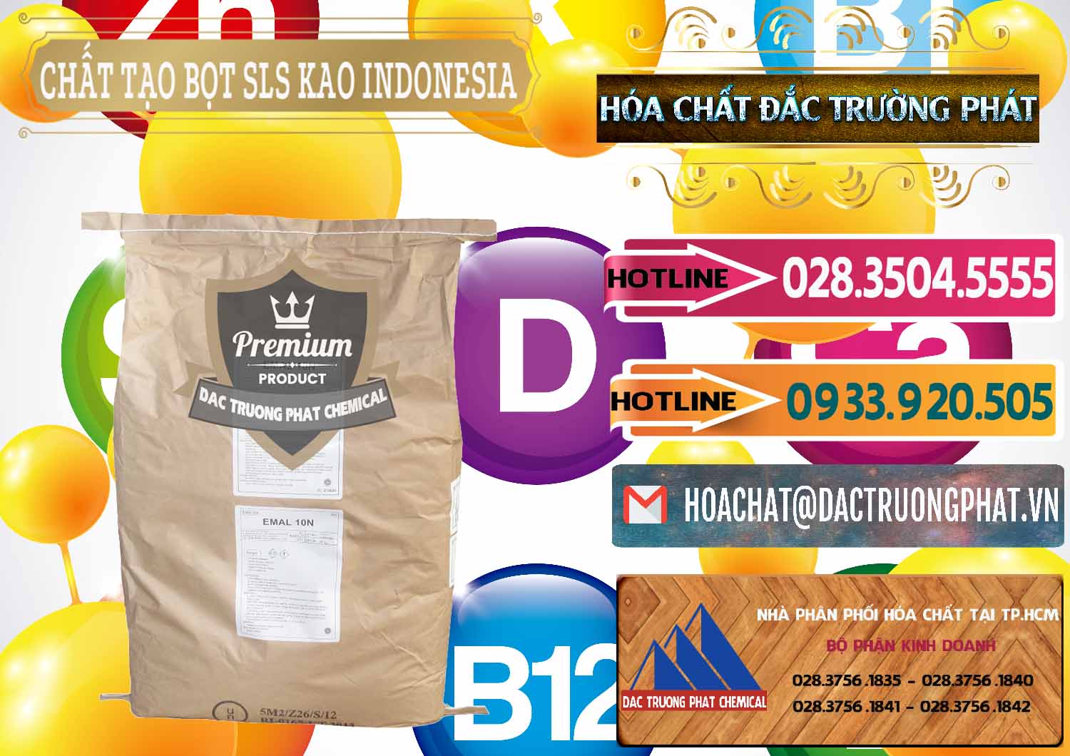 Chuyên phân phối và bán Chất Tạo Bọt SLS - Sodium Lauryl Sulfate EMAL 10N KAO Indonesia - 0047 - Đơn vị chuyên phân phối ( bán ) hóa chất tại TP.HCM - dactruongphat.vn