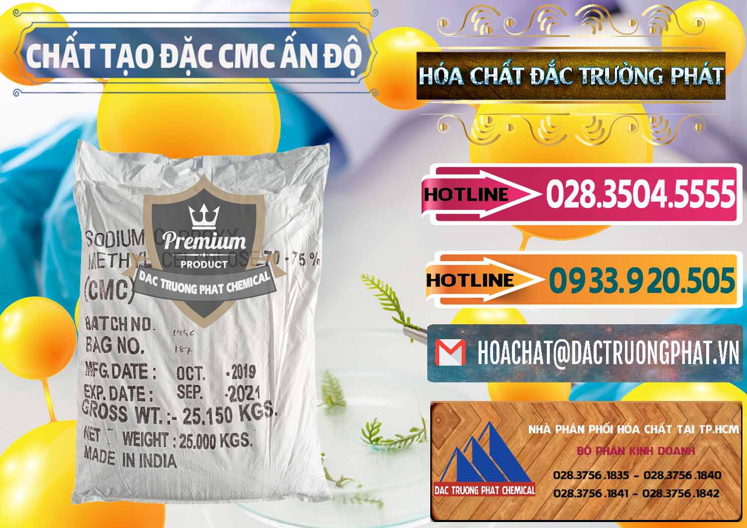Chuyên cung cấp và bán Chất Tạo Đặc CMC - Carboxyl Methyl Cellulose Ấn Độ India - 0044 - Công ty chuyên cung cấp ( kinh doanh ) hóa chất tại TP.HCM - dactruongphat.vn