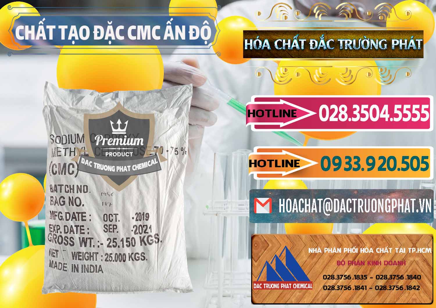 Đơn vị phân phối và bán Chất Tạo Đặc CMC - Carboxyl Methyl Cellulose Ấn Độ India - 0044 - Nhà cung cấp - nhập khẩu hóa chất tại TP.HCM - dactruongphat.vn