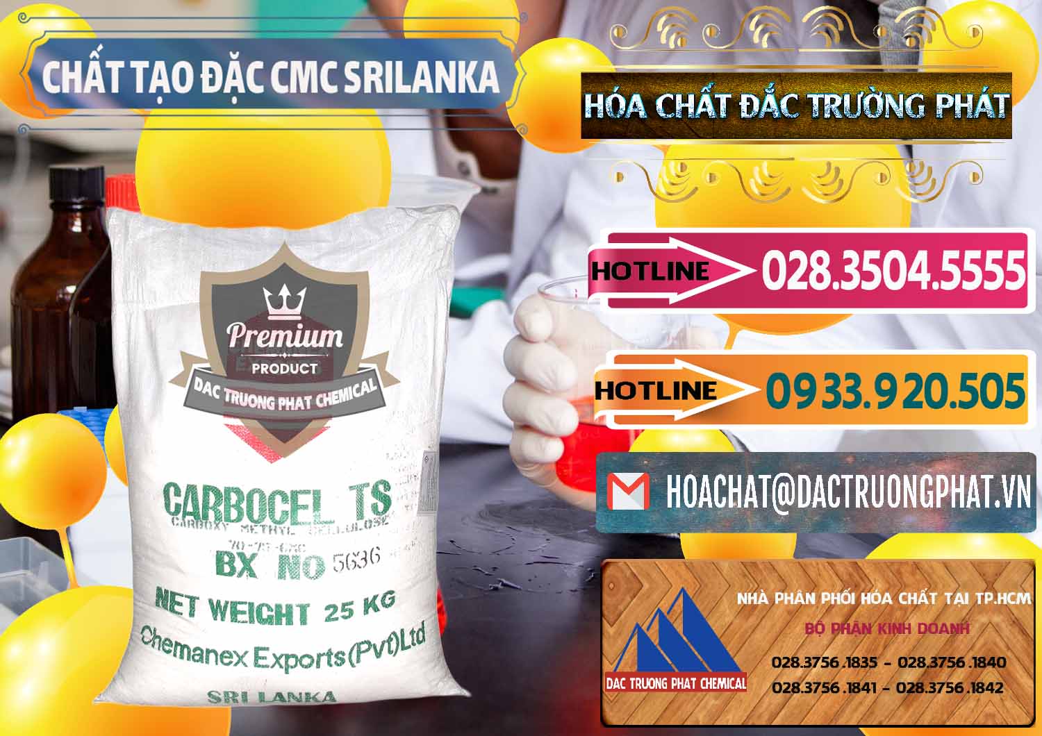Chuyên cung ứng ( bán ) Chất Tạo Đặc CMC - Carboxyl Methyl Cellulose Srilanka - 0045 - Chuyên cung cấp & phân phối hóa chất tại TP.HCM - dactruongphat.vn