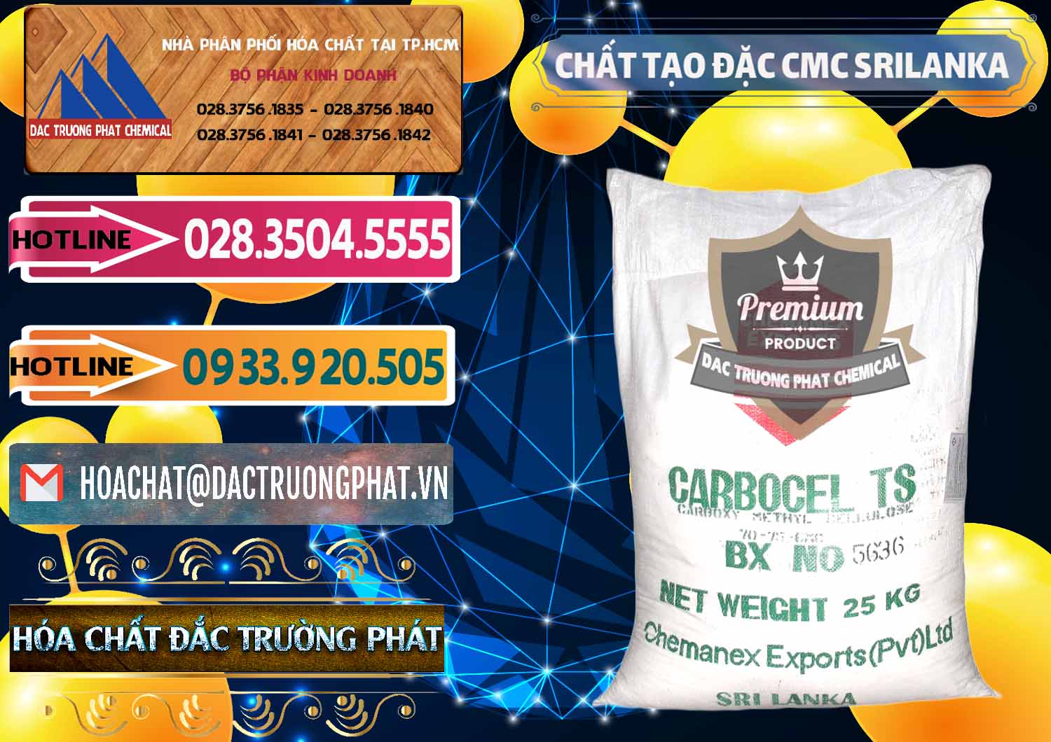 Chuyên kinh doanh & bán Chất Tạo Đặc CMC - Carboxyl Methyl Cellulose Srilanka - 0045 - Nơi chuyên kinh doanh & phân phối hóa chất tại TP.HCM - dactruongphat.vn