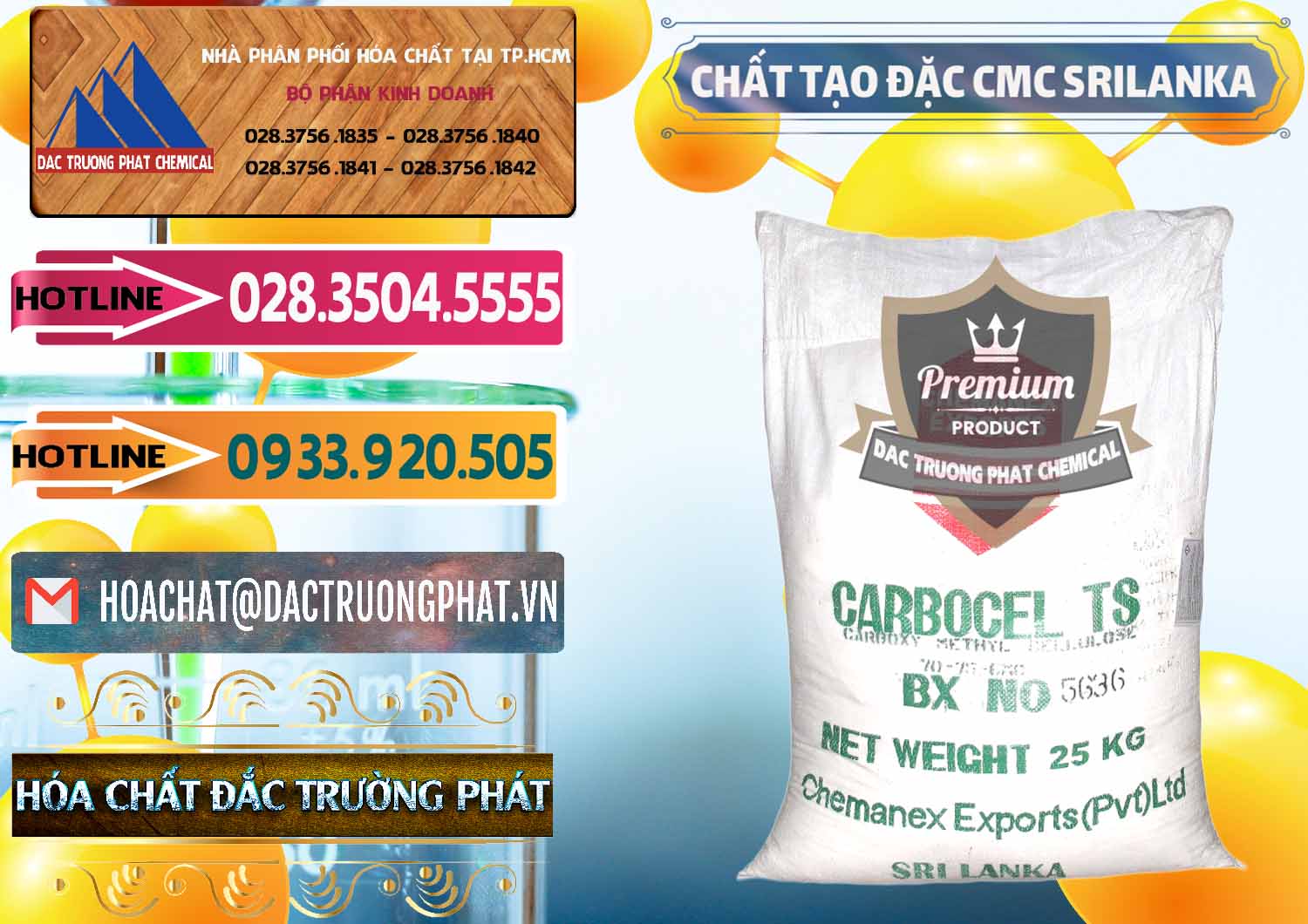 Cty chuyên bán - cung cấp Chất Tạo Đặc CMC - Carboxyl Methyl Cellulose Srilanka - 0045 - Nơi cung cấp - phân phối hóa chất tại TP.HCM - dactruongphat.vn