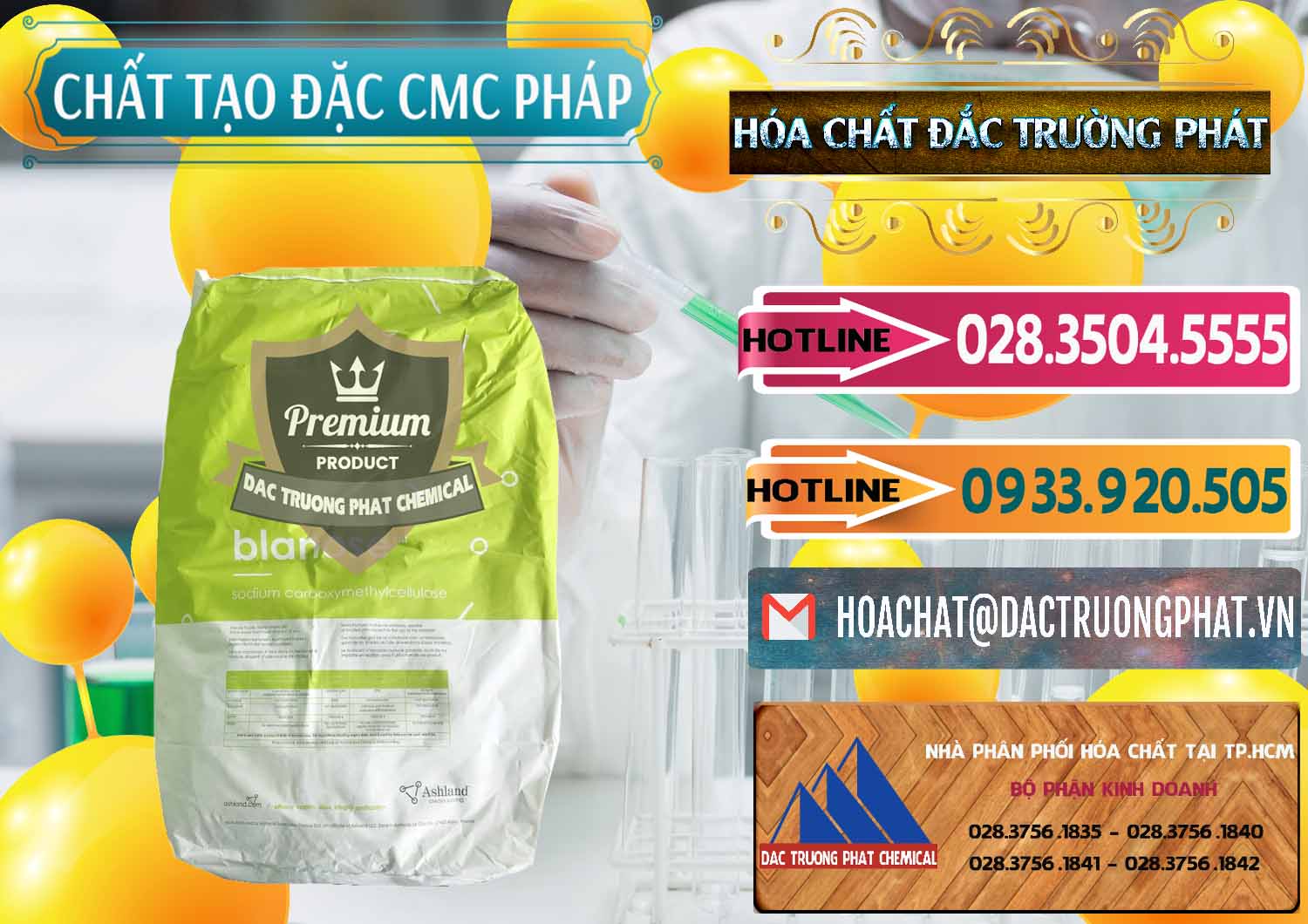 Nơi chuyên cung cấp và bán Chất Tạo Đặc CMC - Carboxyl Methyl Cellulose Pháp France - 0394 - Đơn vị kinh doanh ( cung cấp ) hóa chất tại TP.HCM - dactruongphat.vn