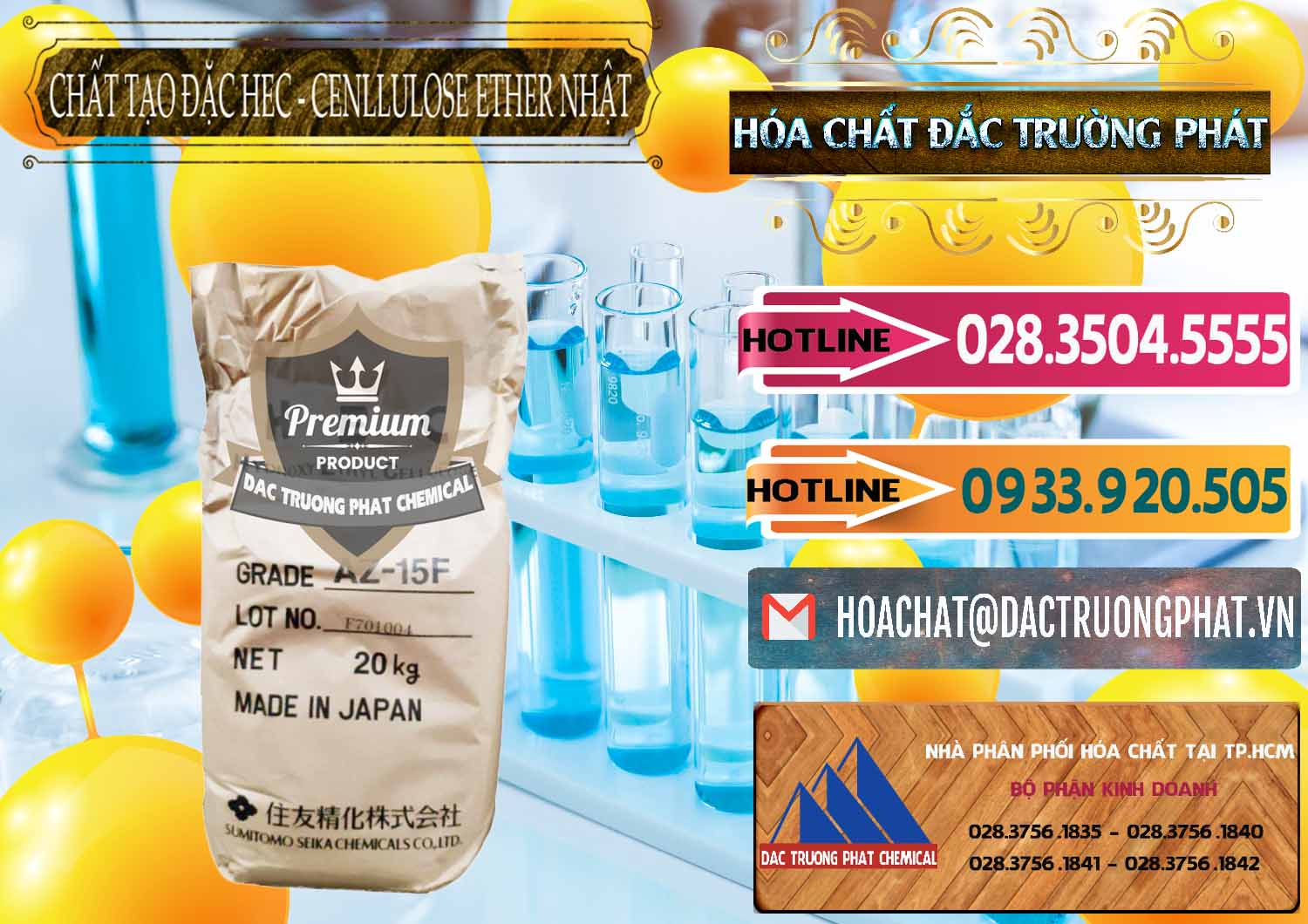 Nơi nhập khẩu & bán Chất Tạo Đặc Hec Mecellose – Cenllulose Ether Nhật Bản Japan - 0367 - Đơn vị chuyên cung ứng và phân phối hóa chất tại TP.HCM - dactruongphat.vn