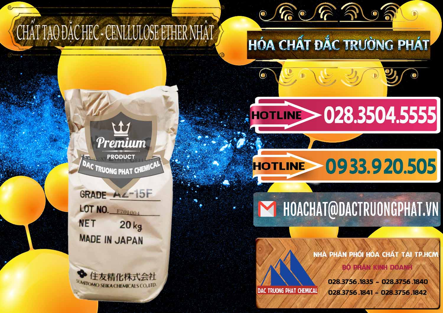 Cty cung cấp _ bán Chất Tạo Đặc Hec Mecellose – Cenllulose Ether Nhật Bản Japan - 0367 - Đơn vị chuyên cung cấp ( bán ) hóa chất tại TP.HCM - dactruongphat.vn