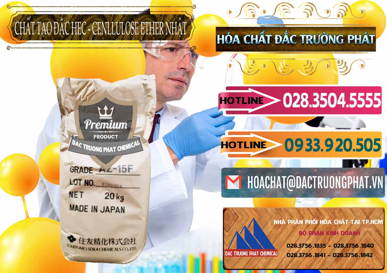 Chuyên nhập khẩu ( bán ) Chất Tạo Đặc Hec Mecellose – Cenllulose Ether Nhật Bản Japan - 0367 - Công ty chuyên cung cấp và nhập khẩu hóa chất tại TP.HCM - dactruongphat.vn