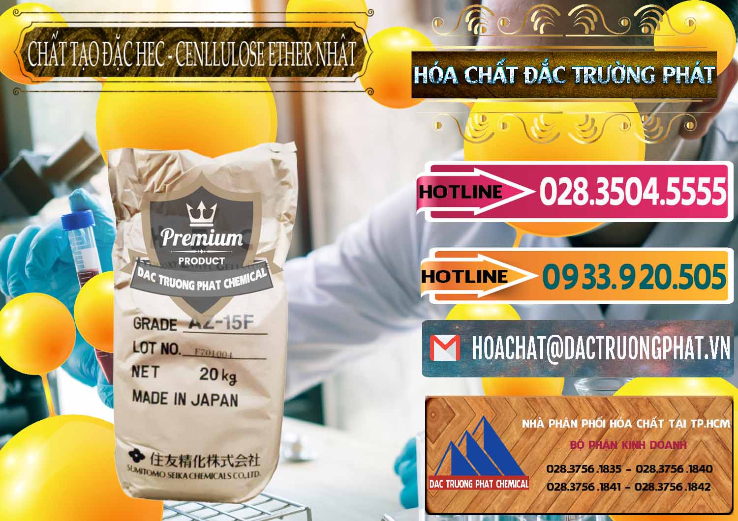 Công ty nhập khẩu ( bán ) Chất Tạo Đặc Hec Mecellose – Cenllulose Ether Nhật Bản Japan - 0367 - Công ty chuyên cung ứng ( phân phối ) hóa chất tại TP.HCM - dactruongphat.vn